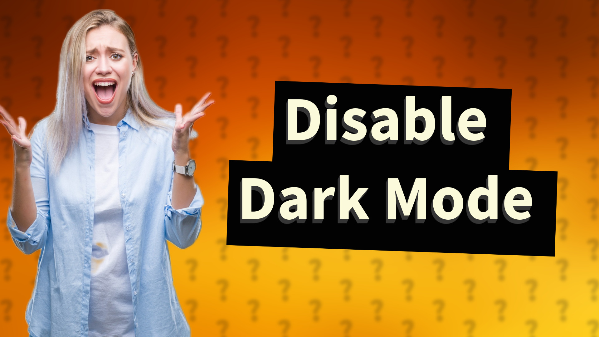 Disable Dark Mode