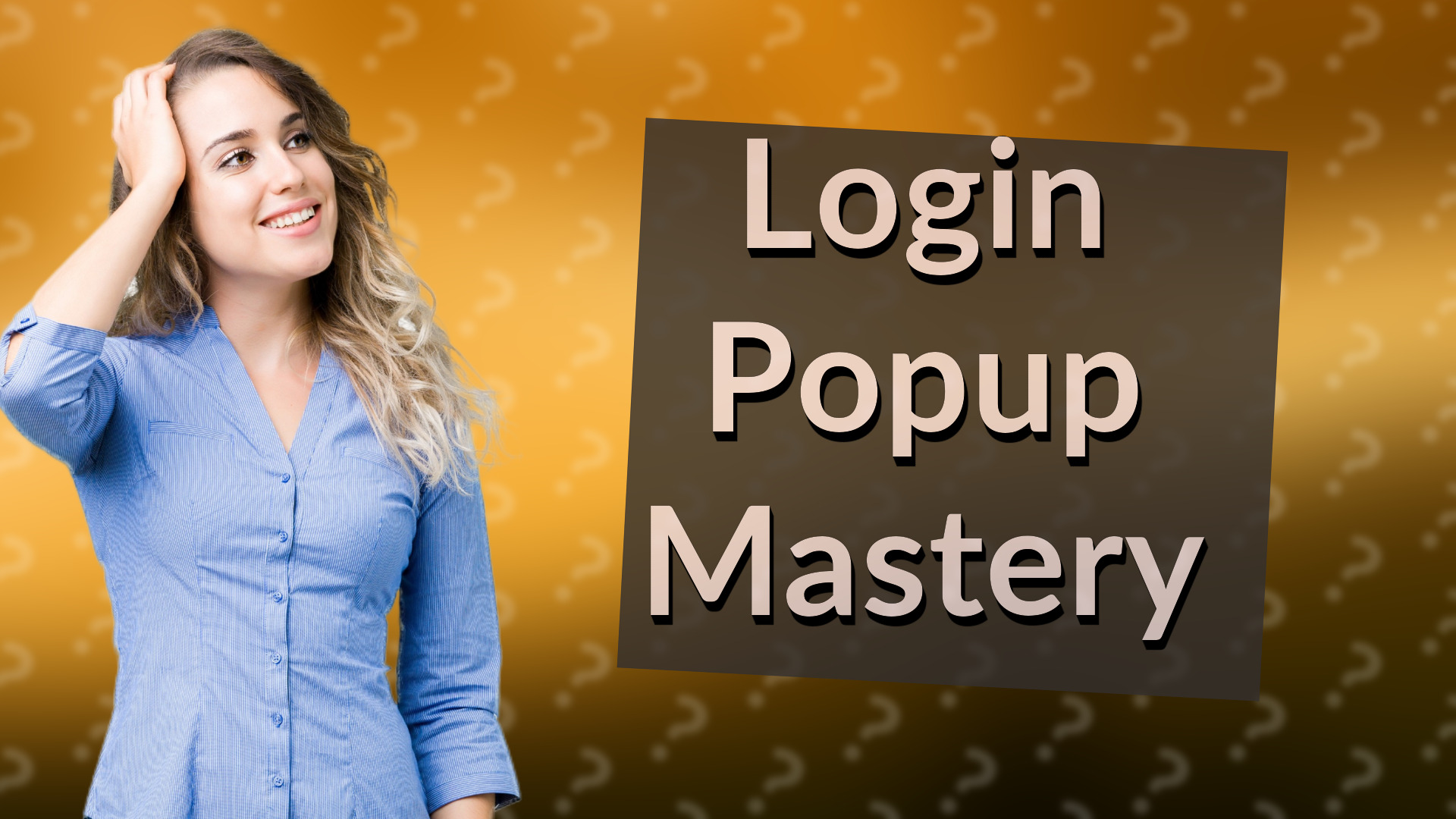 Login Popup Mastery