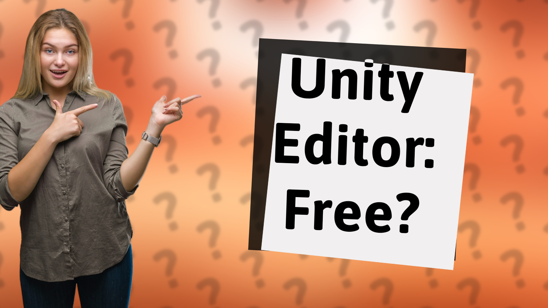 Unity Editor: Free?