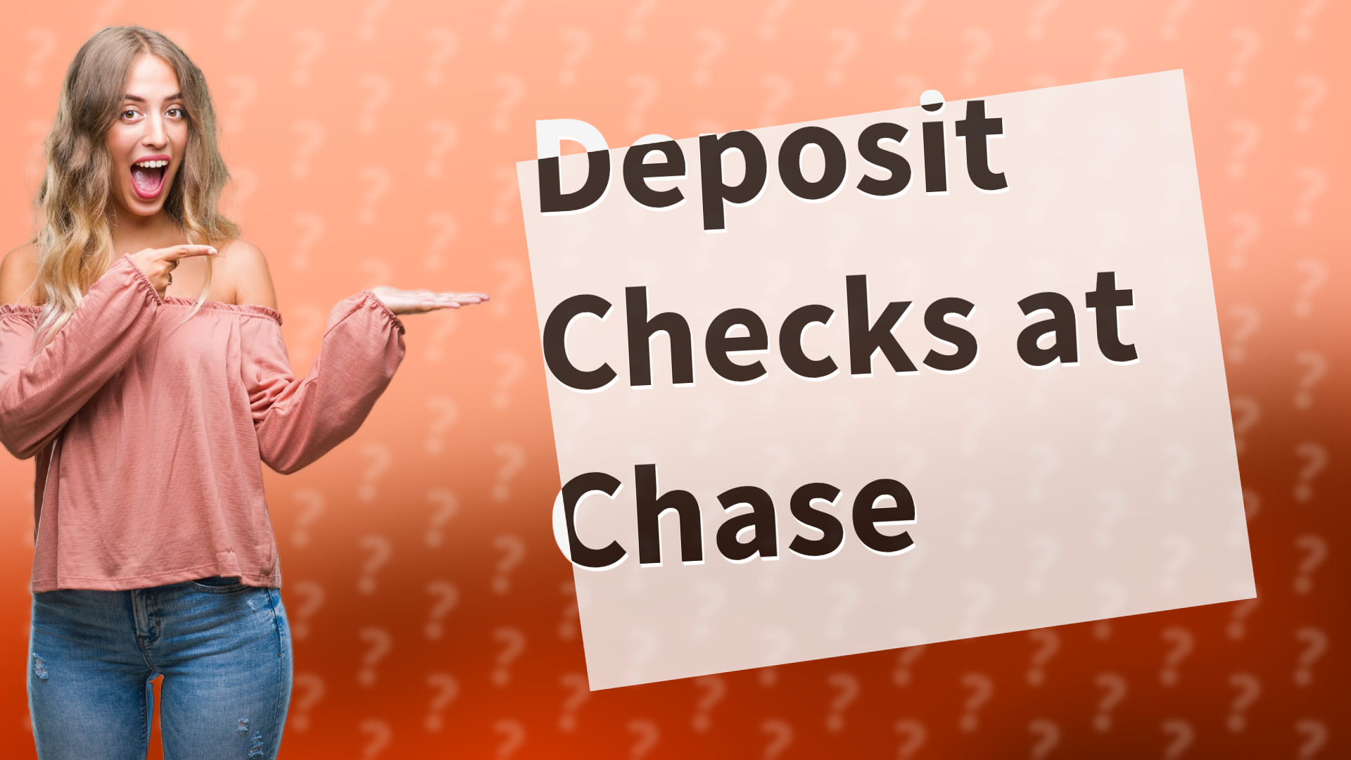 Deposit Checks at Chase