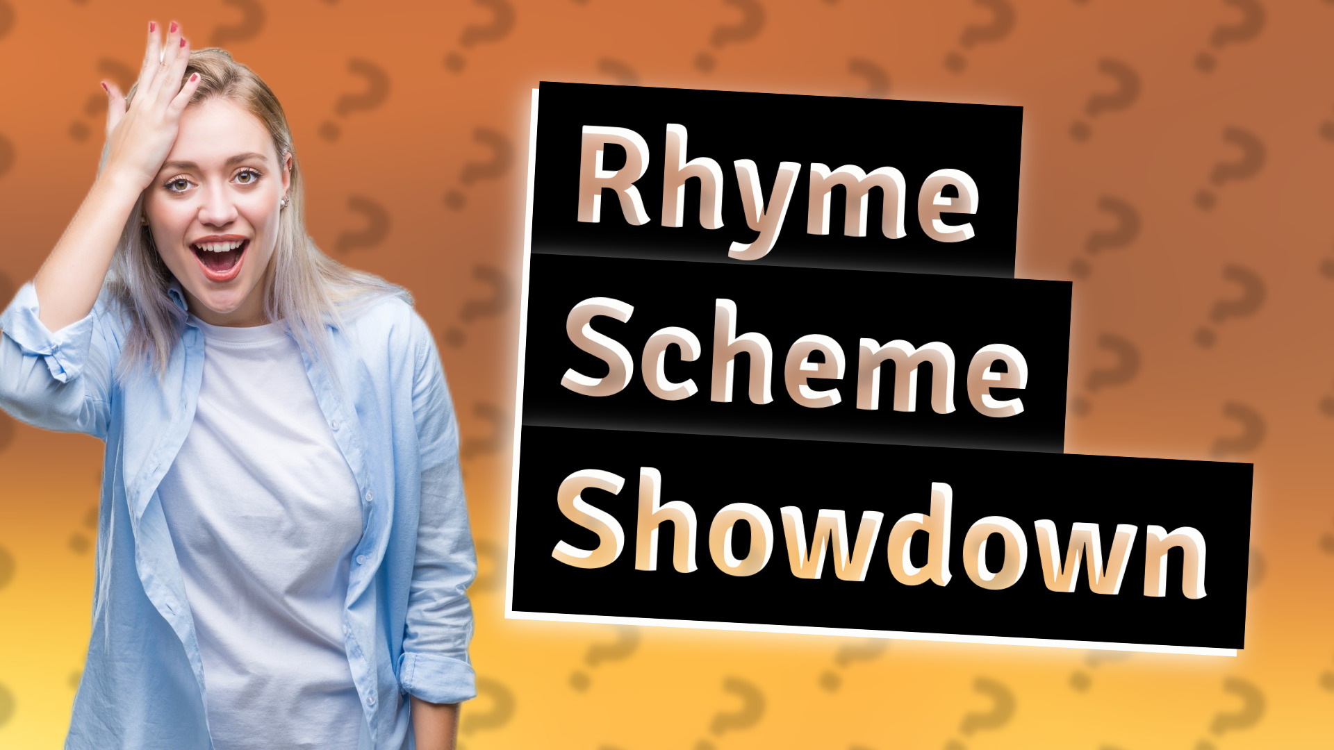 Rhyme Scheme Showdown