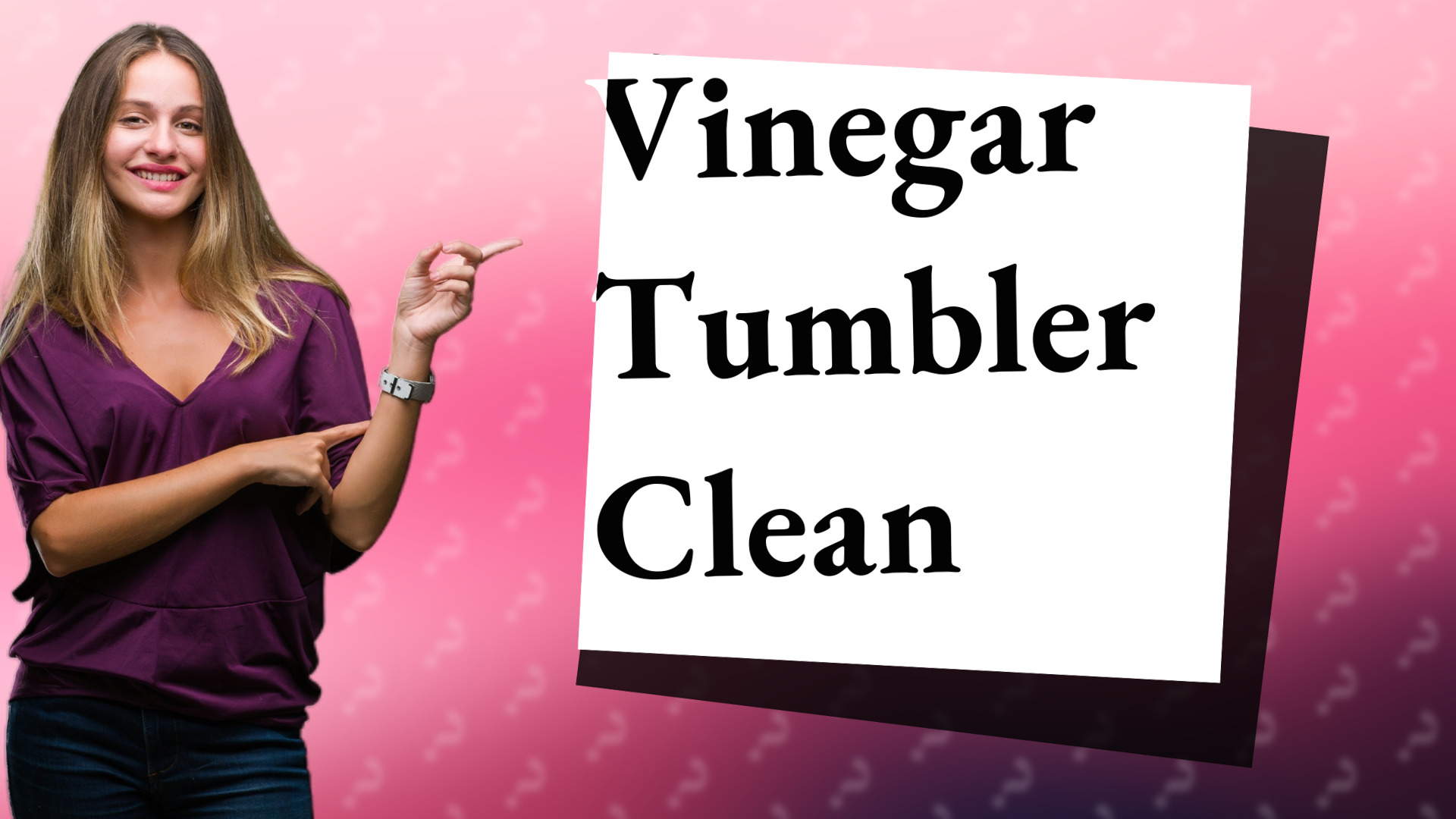 Vinegar Tumbler Clean
