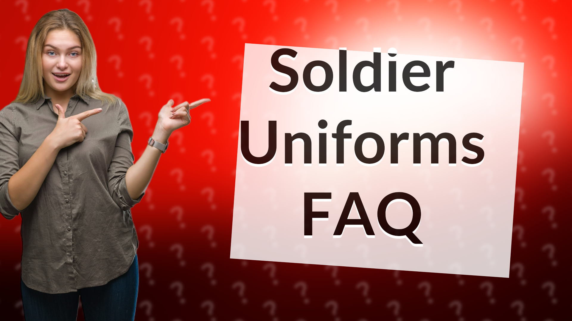 Soldier Uniforms FAQ