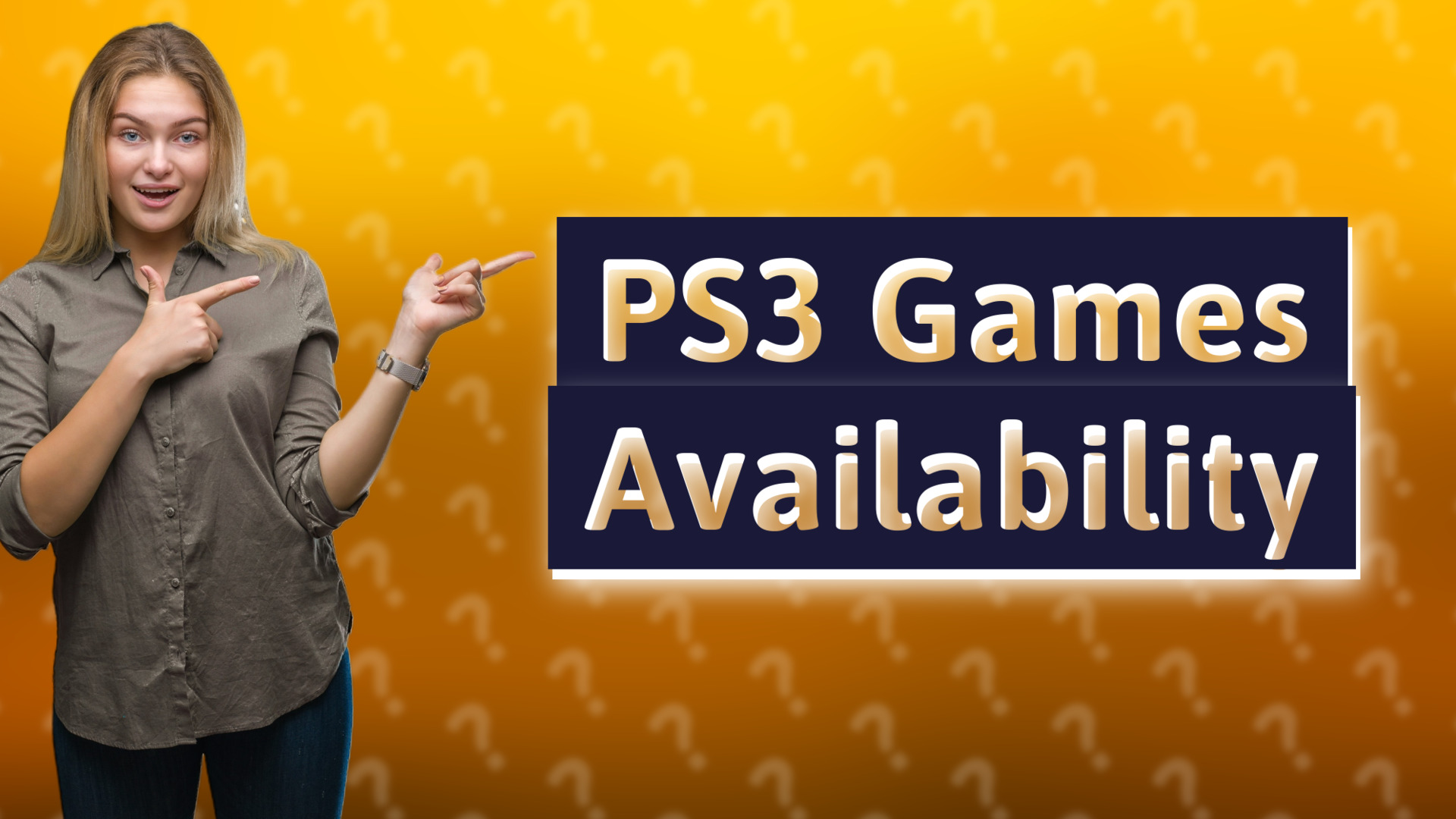 PS3 Games Availability