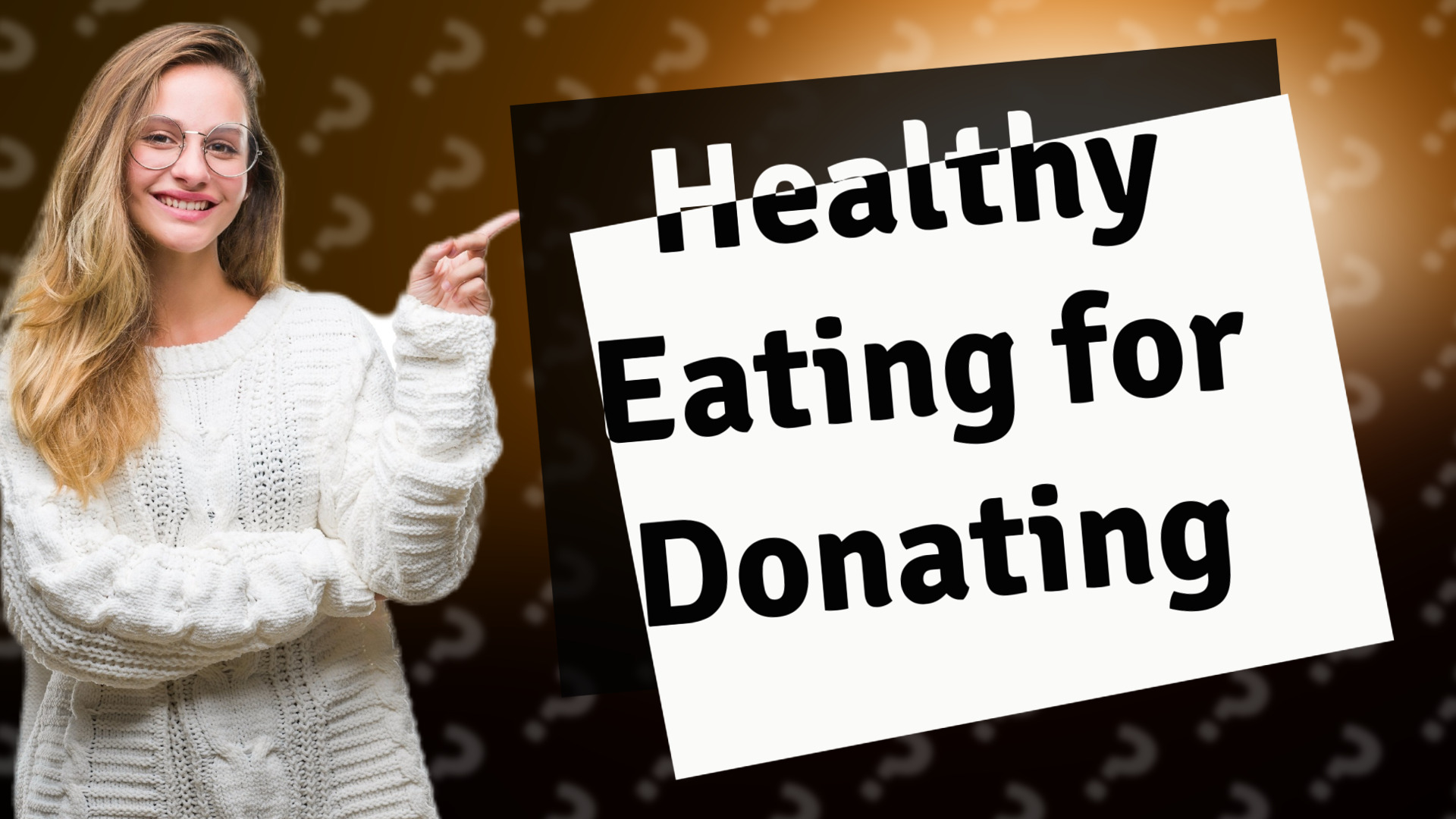 Healthy Eating for Donating