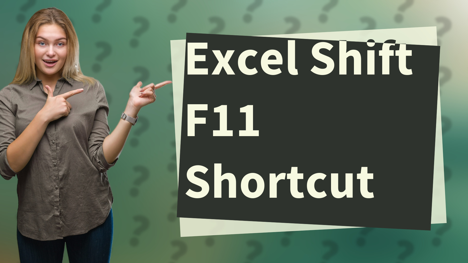 Excel Shift F11 Shortcut