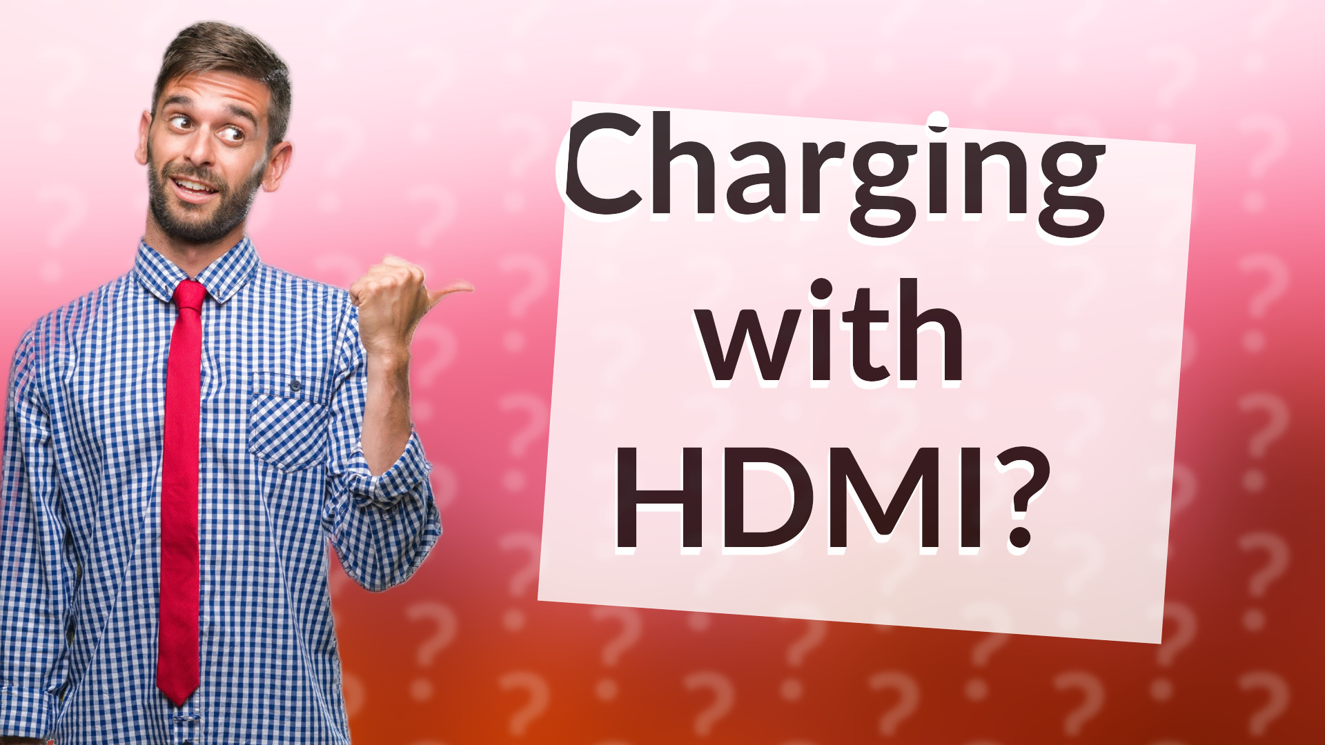 Charging with HDMI?