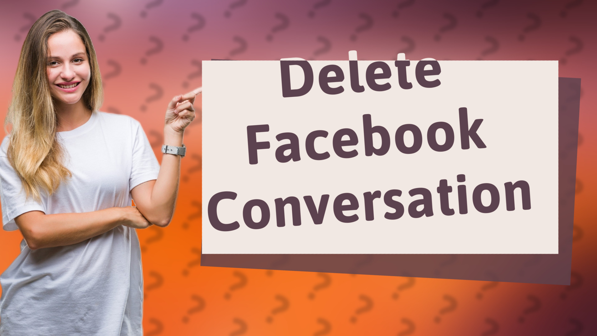 Delete Facebook Conversation