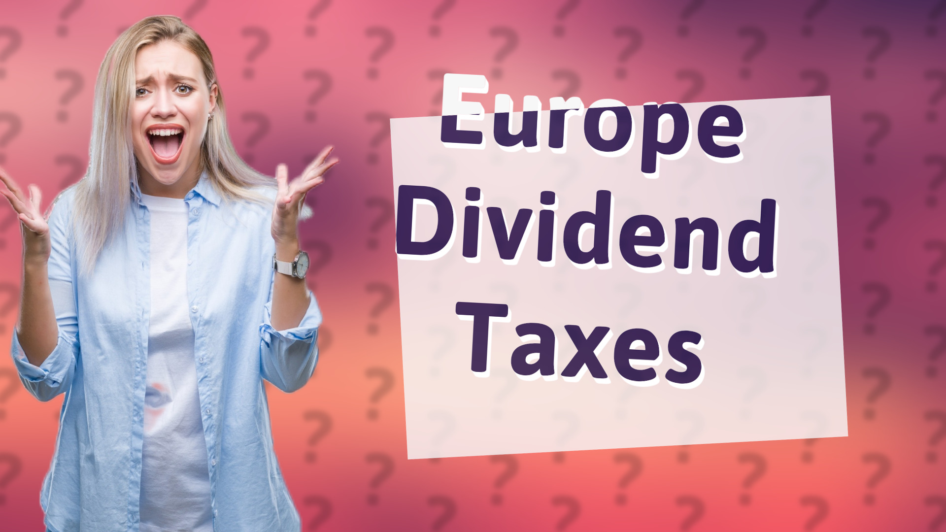 Europe Dividend Taxes