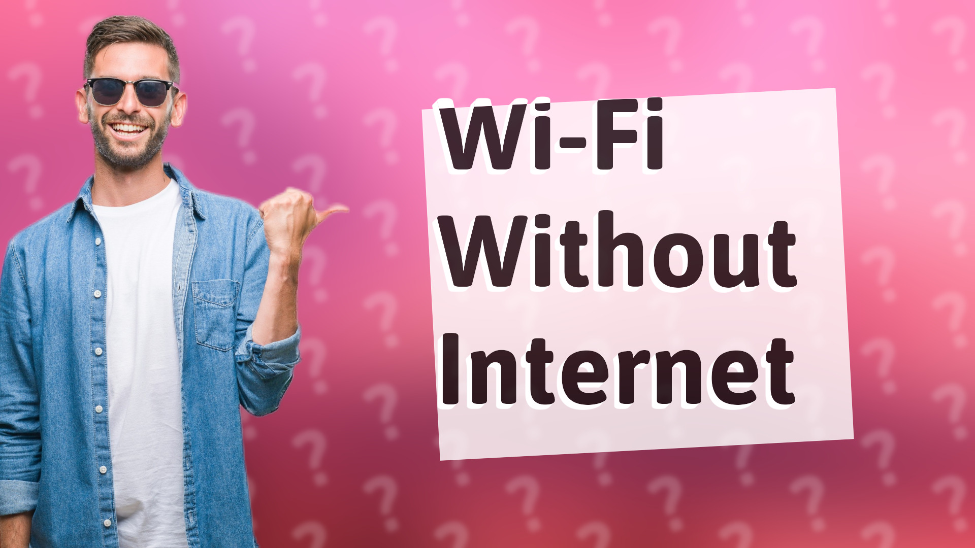 Wi-Fi Without Internet