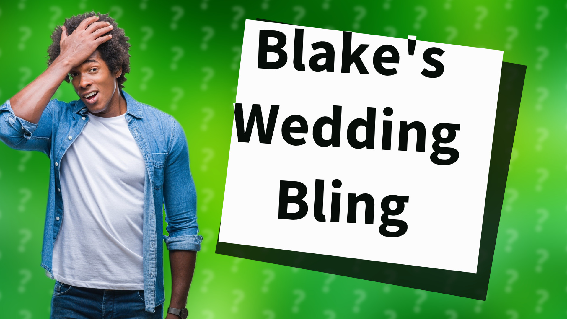 Blake's Wedding Bling