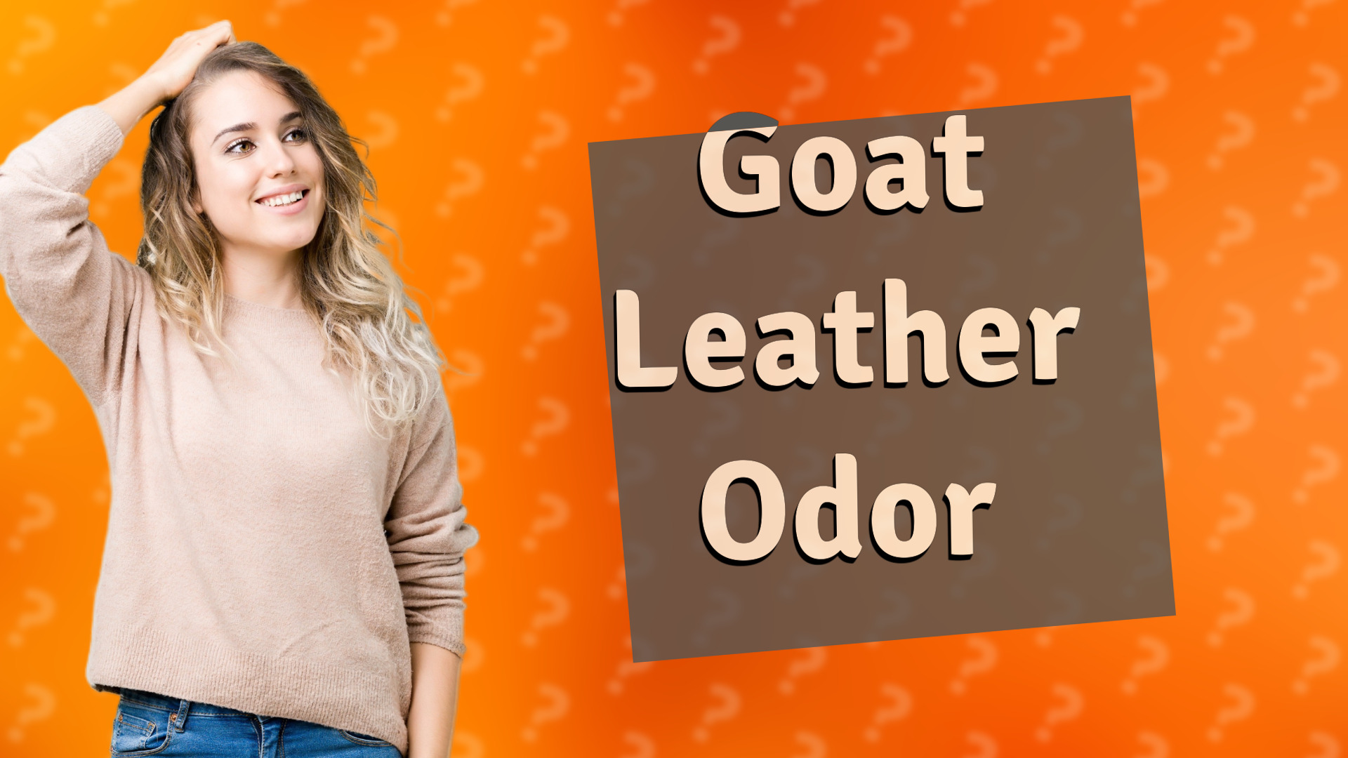 Goat Leather Odor