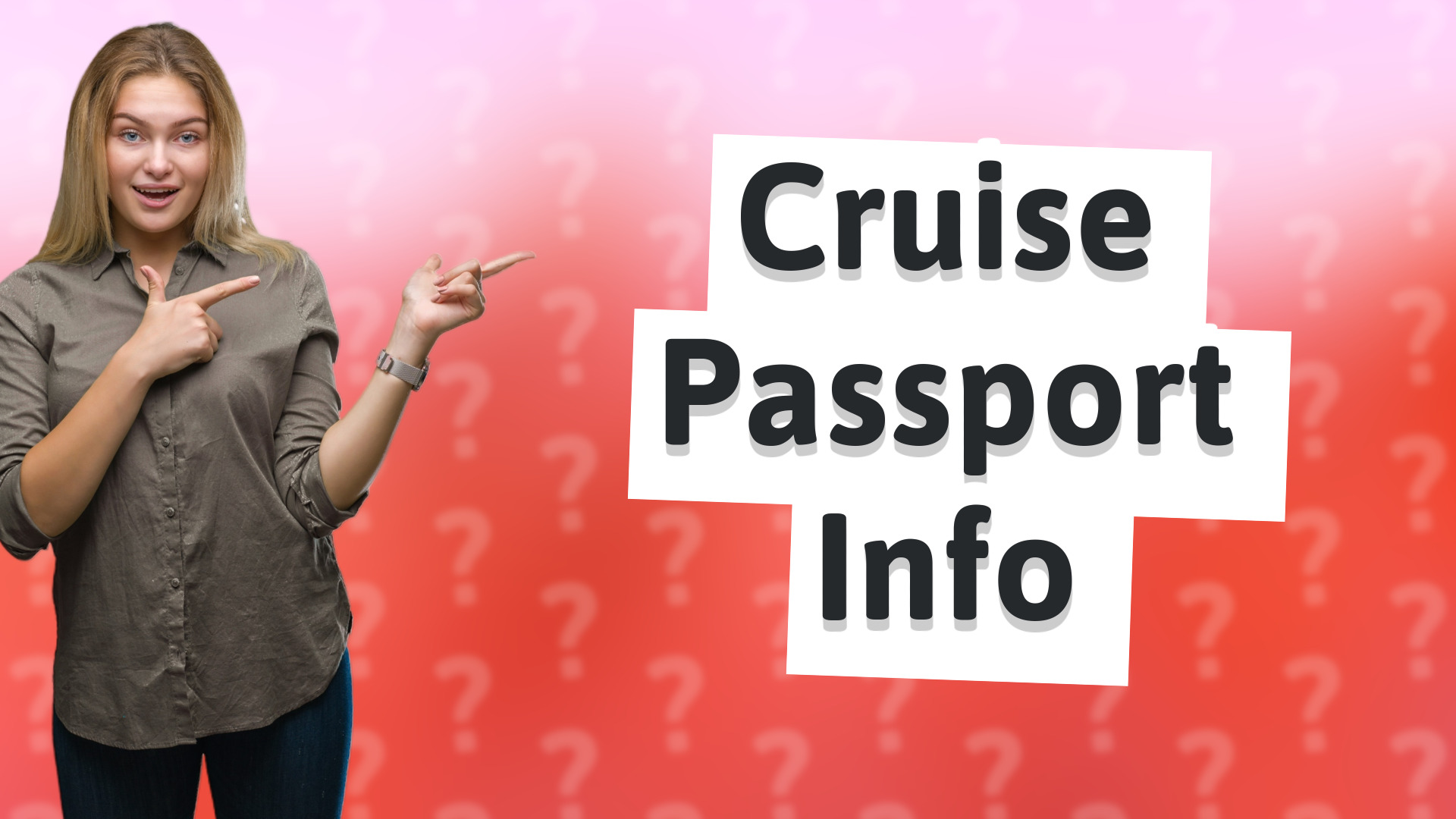 Cruise Passport Info