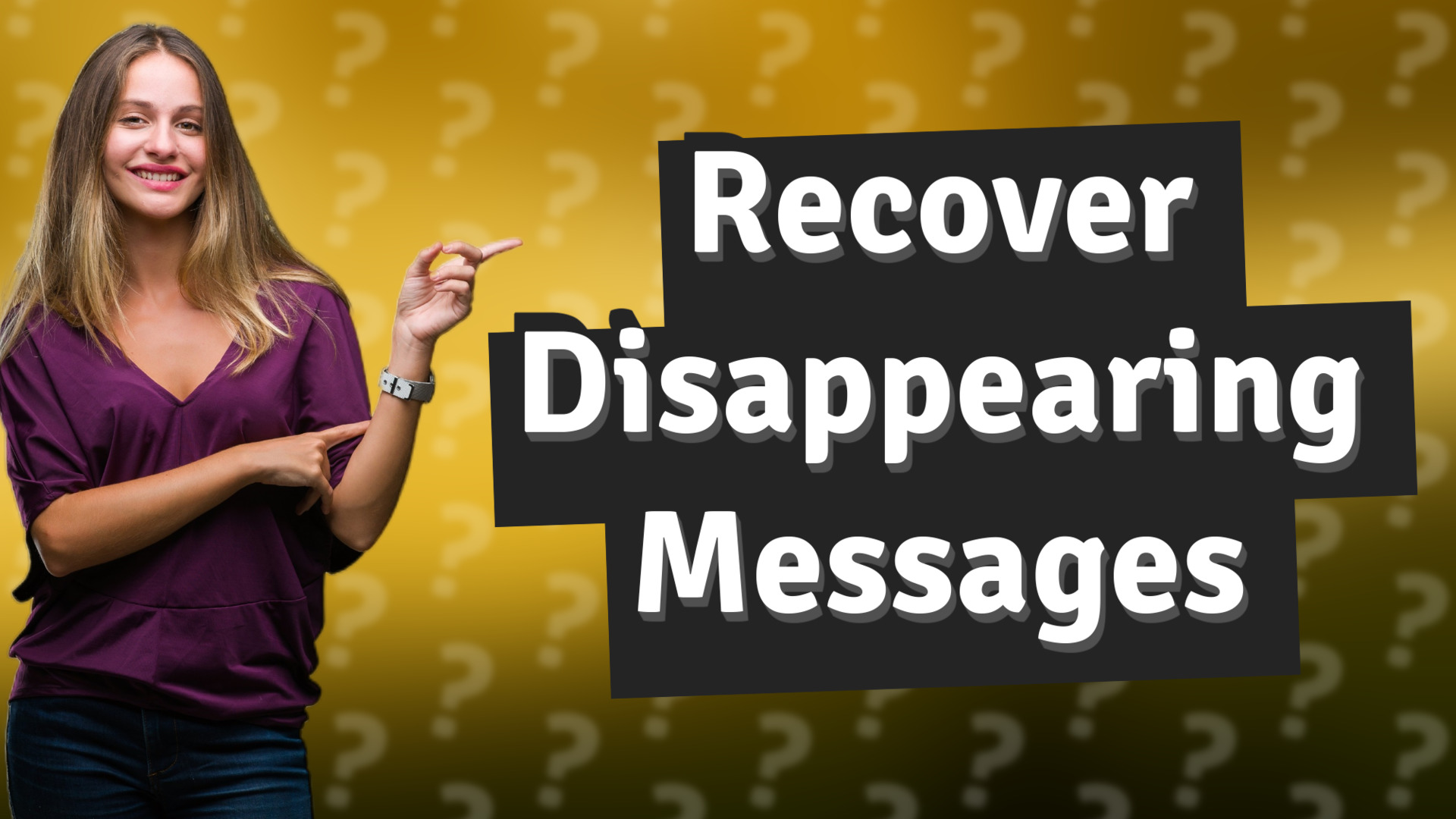 Recover Disappearing Messages