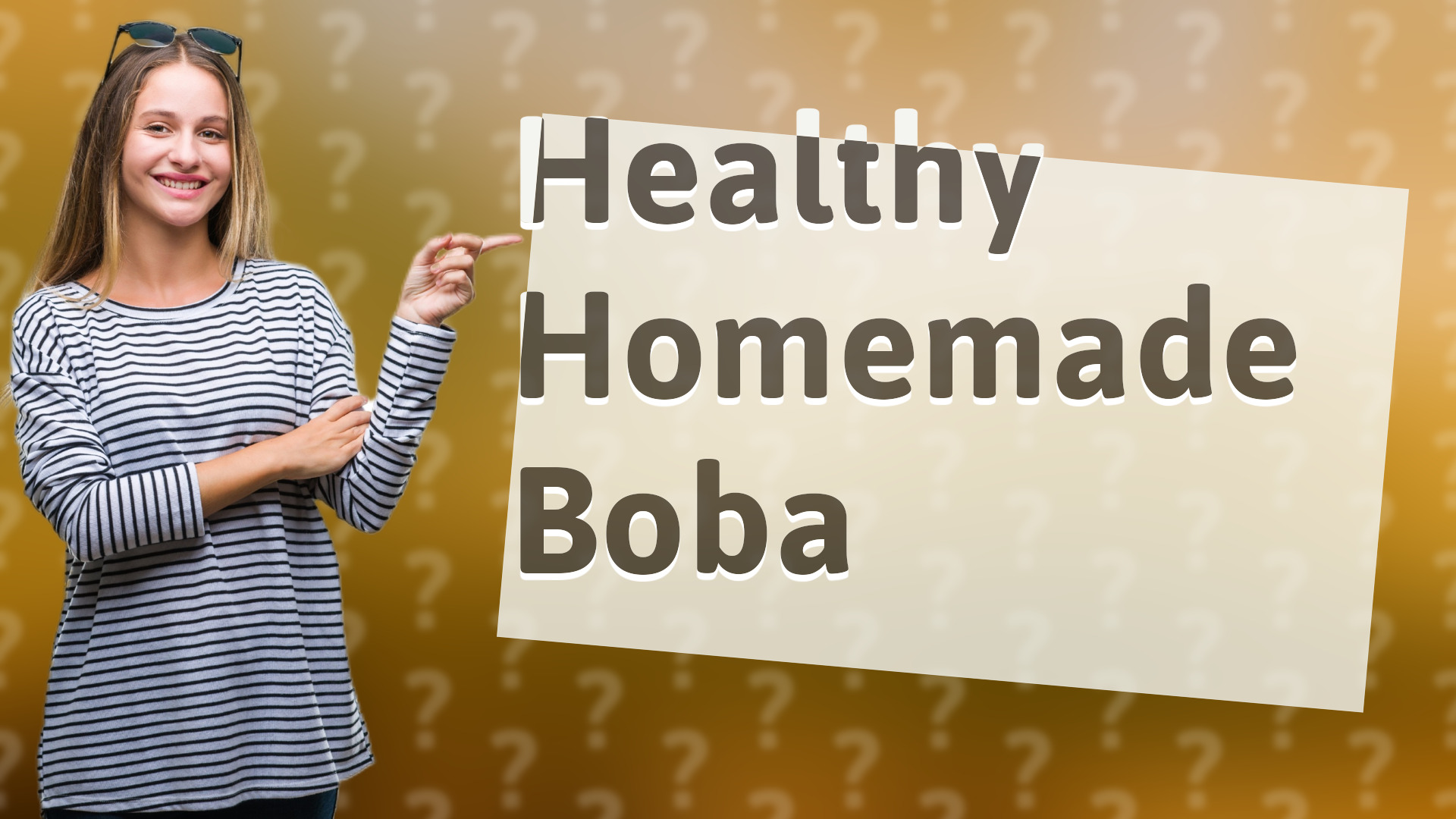 Healthy Homemade Boba