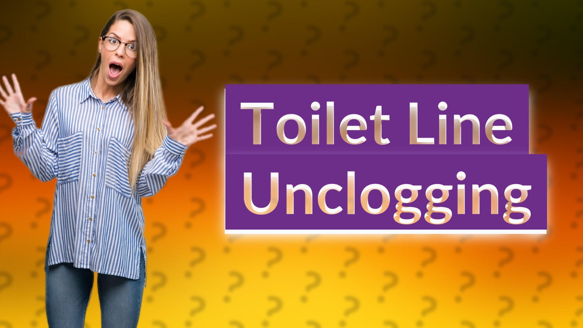 Toilet Line Unclogging