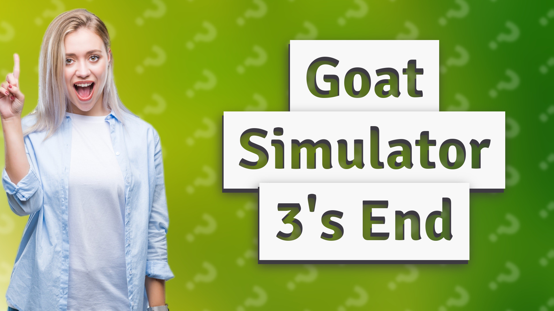 Goat Simulator 3's End