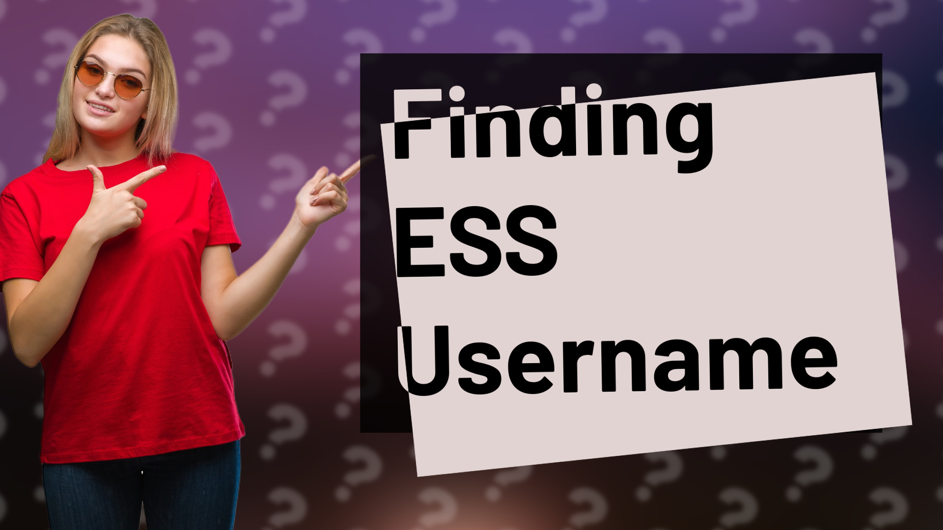 Finding ESS Username