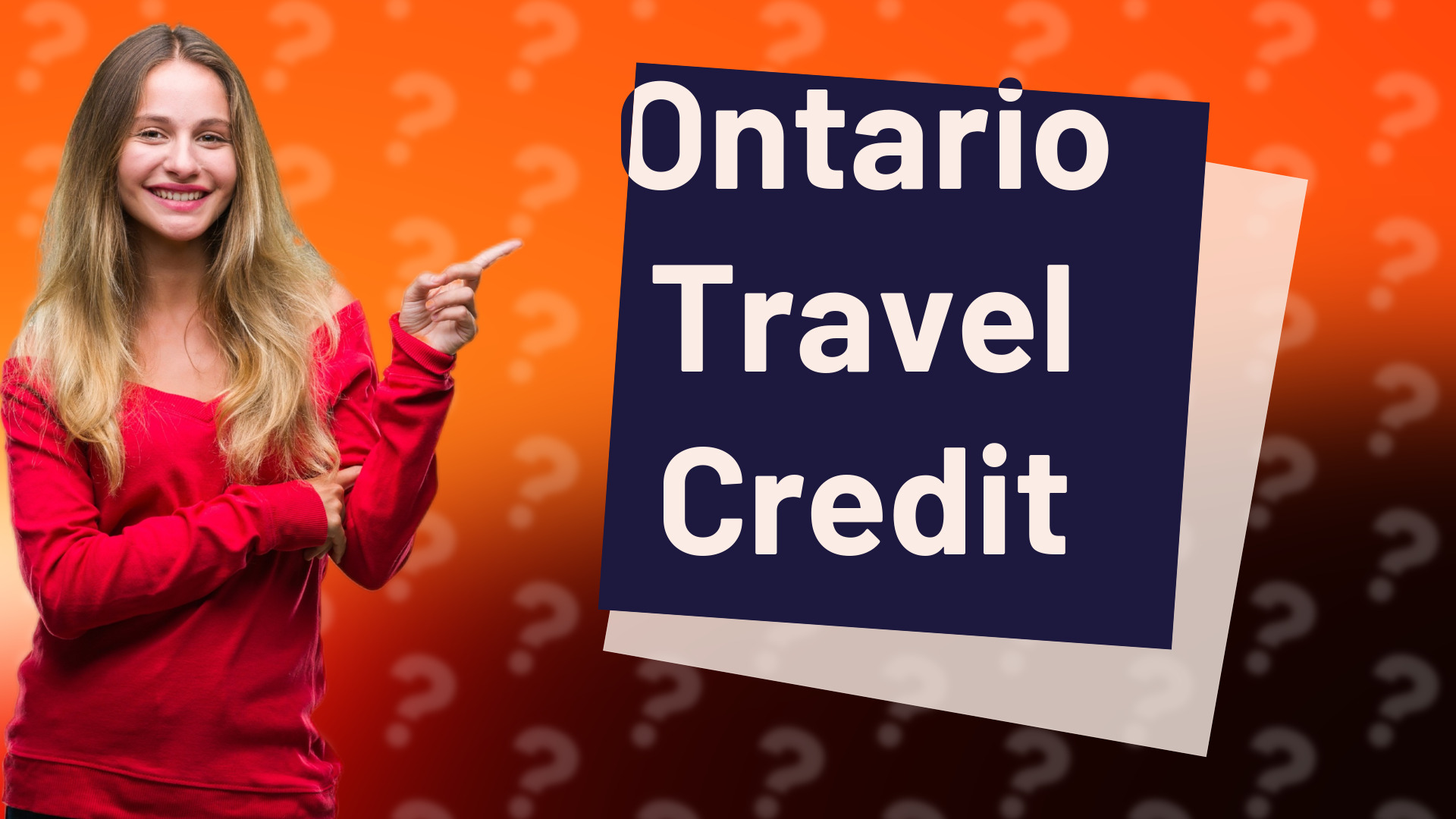 Ontario Travel Credit
