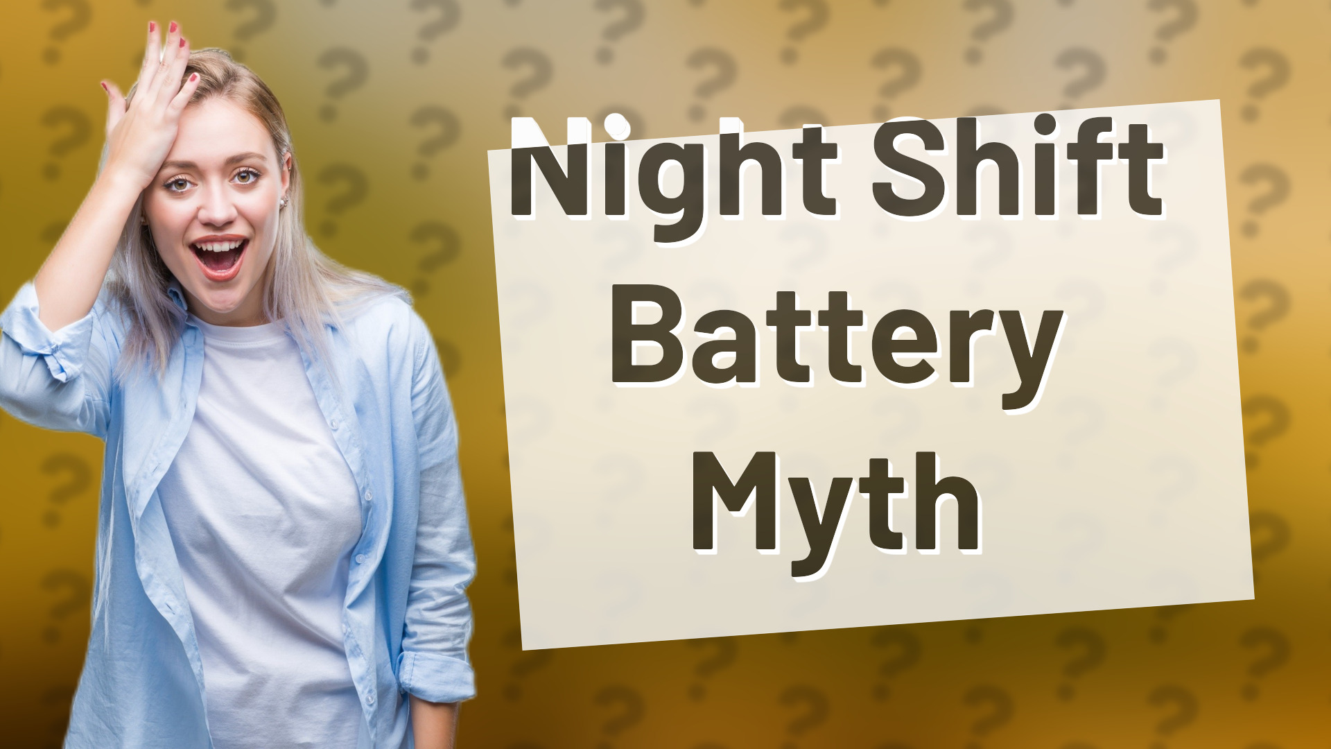 Night Shift Battery Myth
