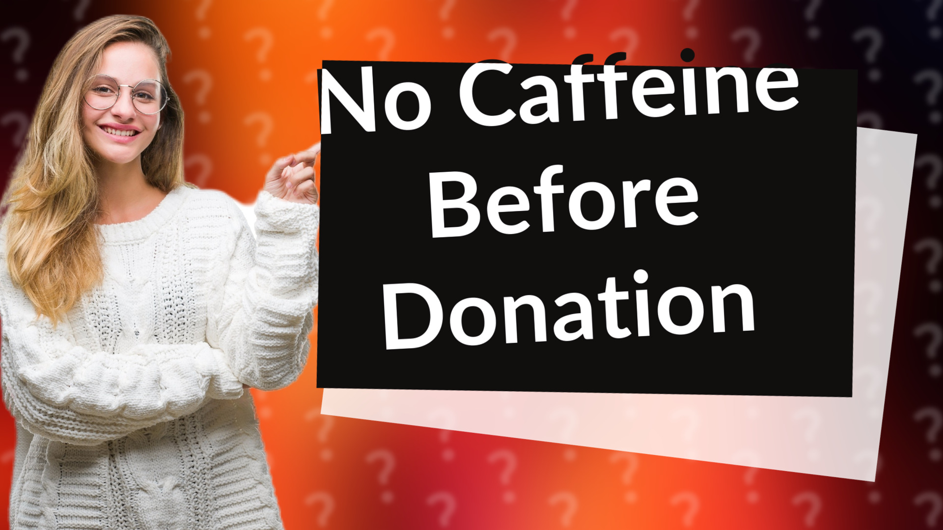 No Caffeine Before Donation