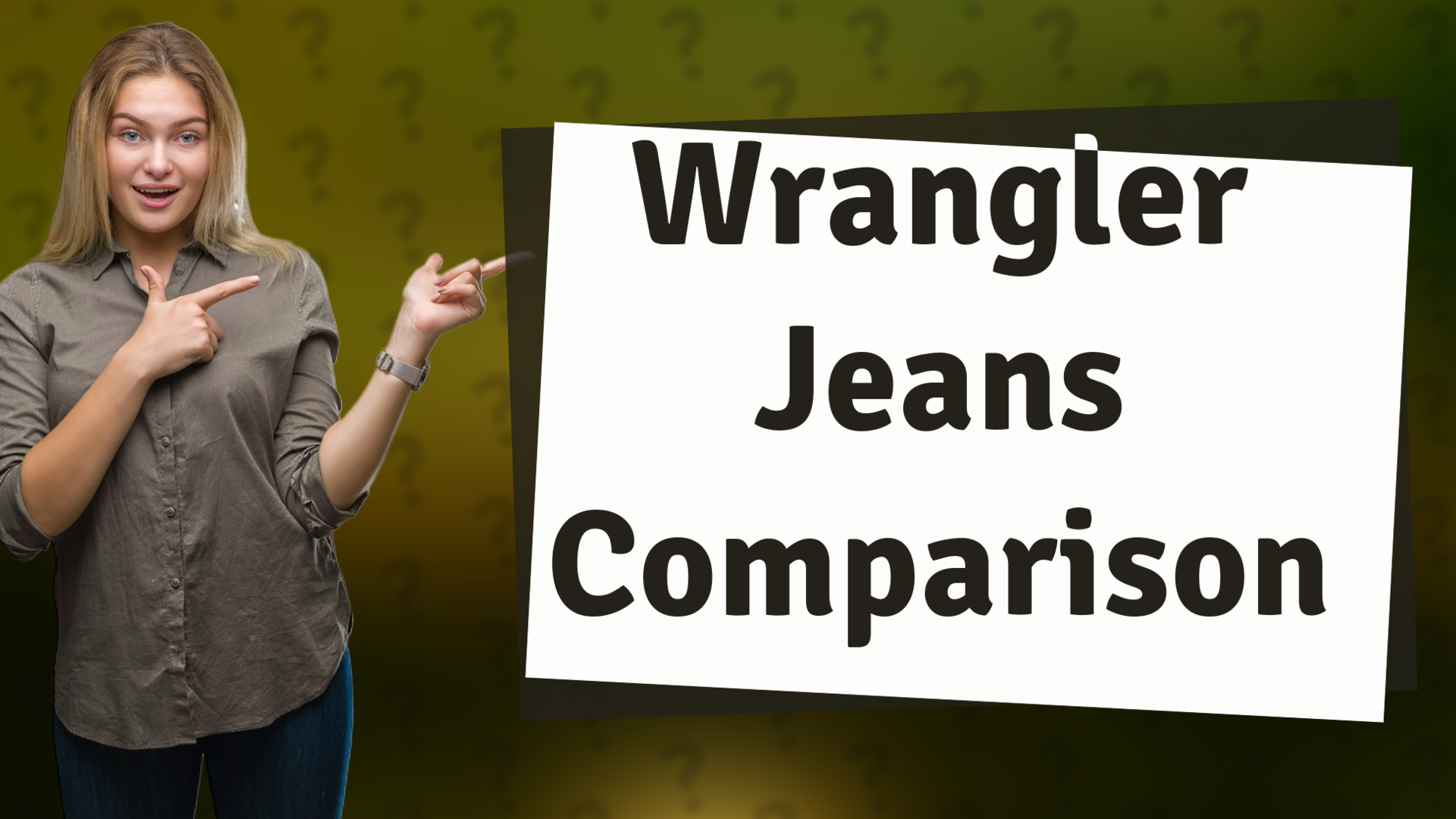 Wrangler Jeans Comparison
