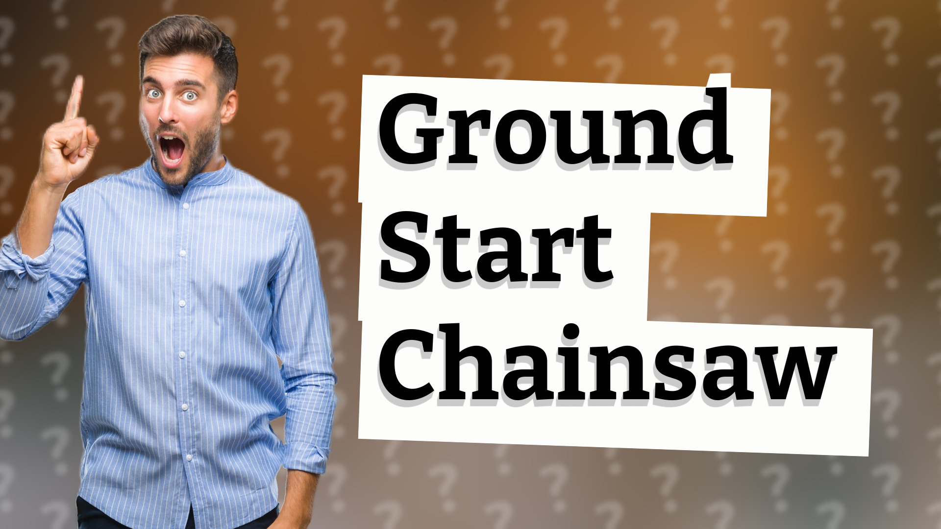 Ground Start Chainsaw