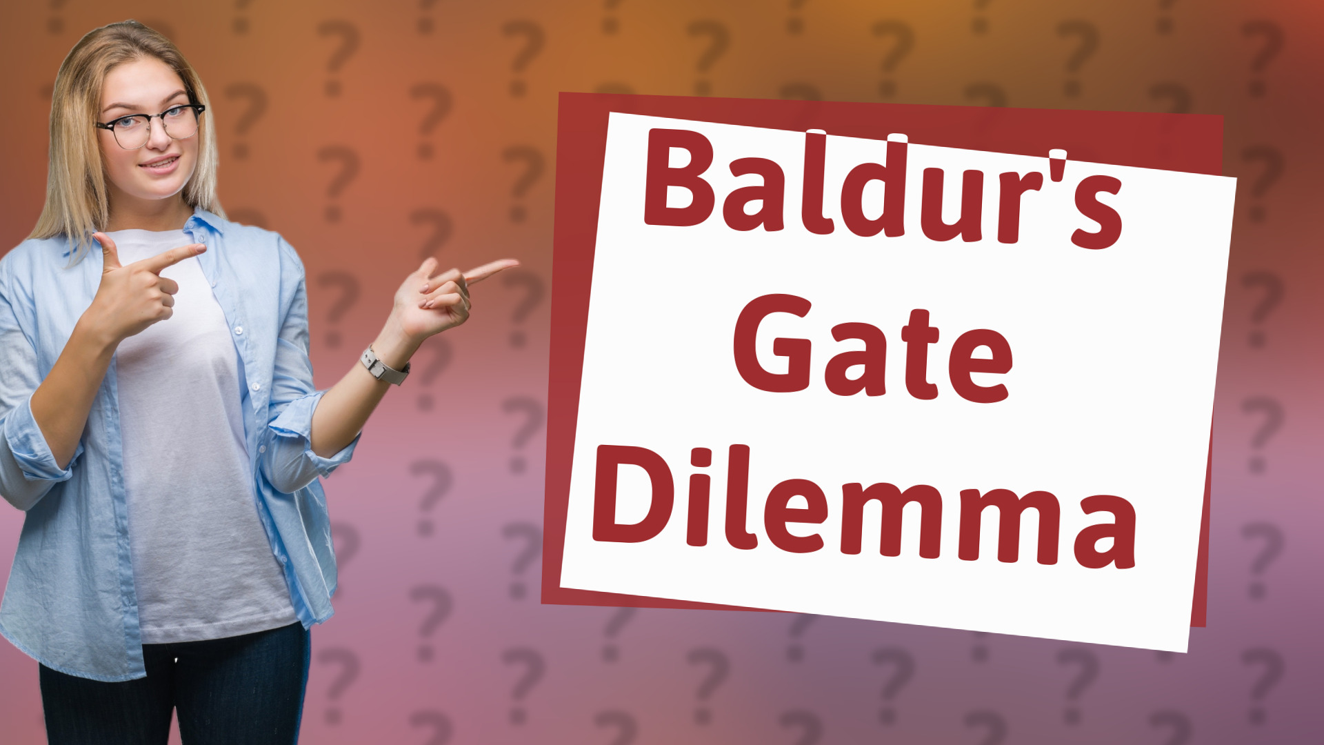 Baldur's Gate Dilemma