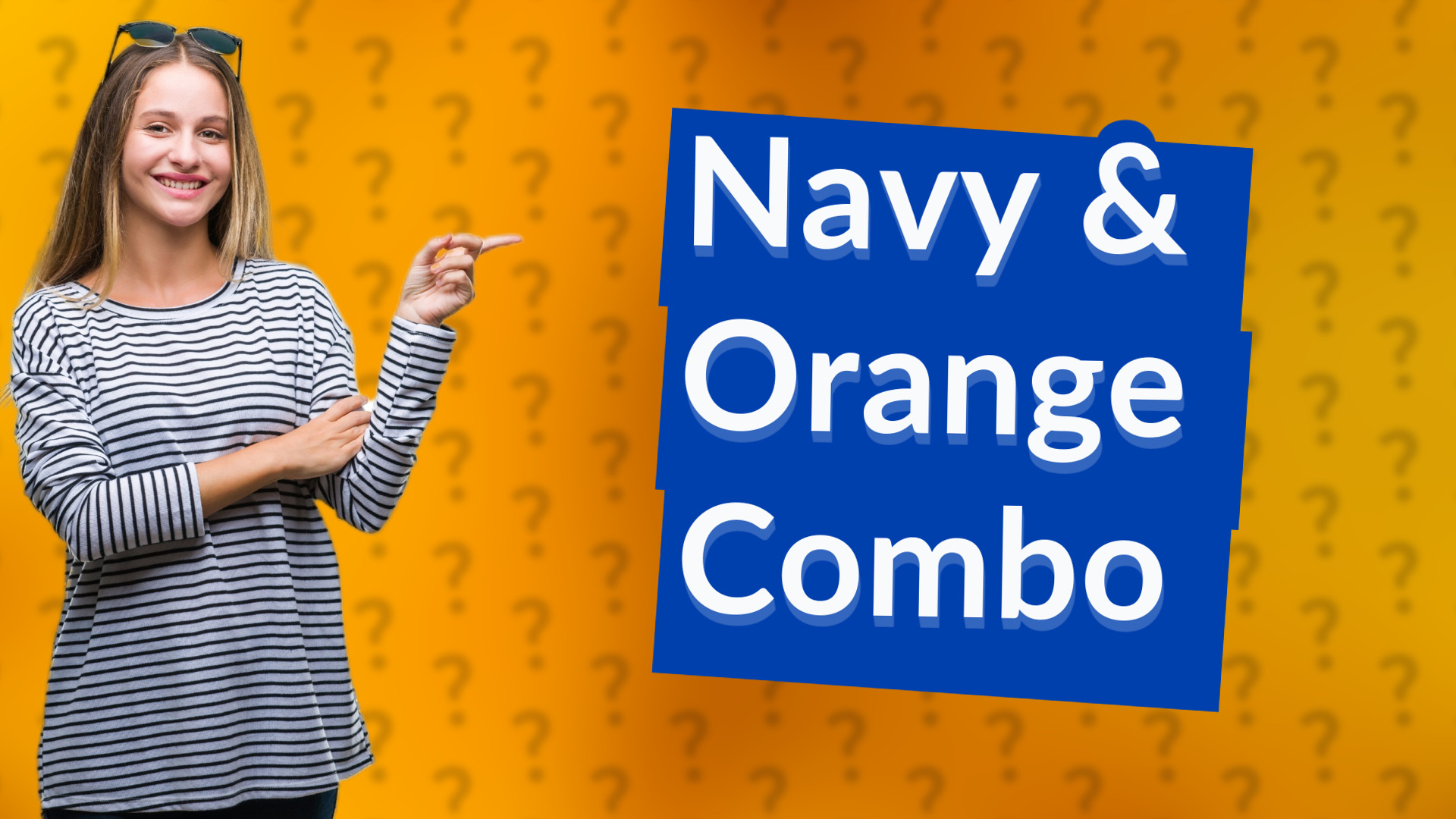 Navy & Orange Combo