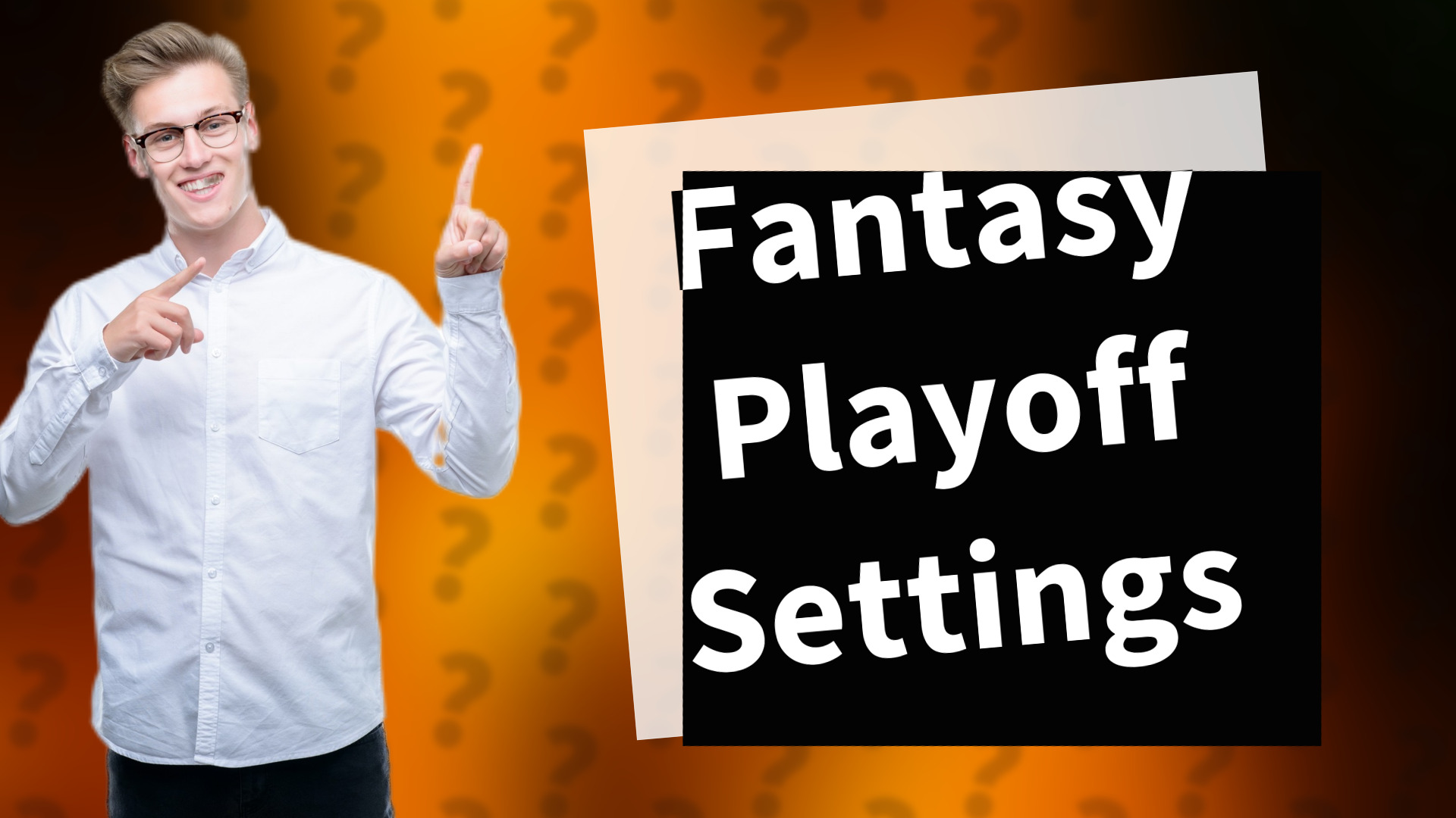 Fantasy Playoff Settings