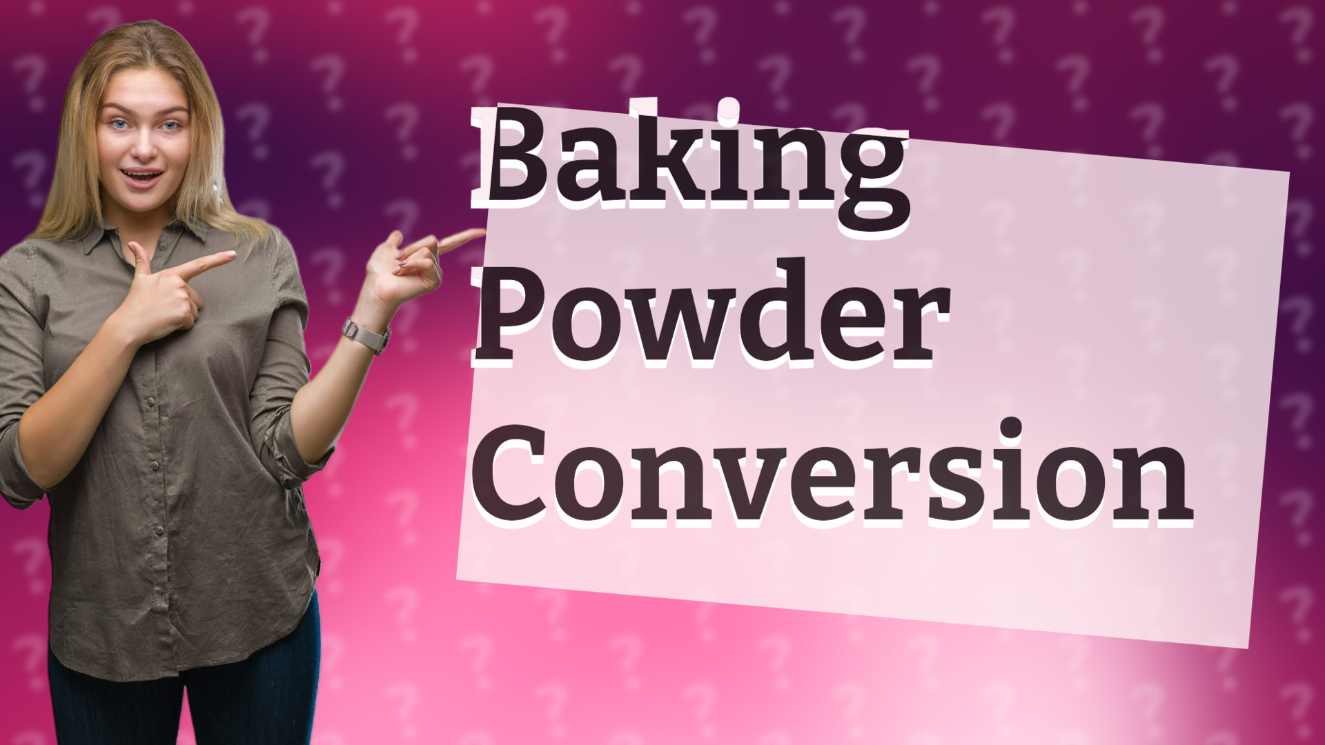 Baking Powder Conversion