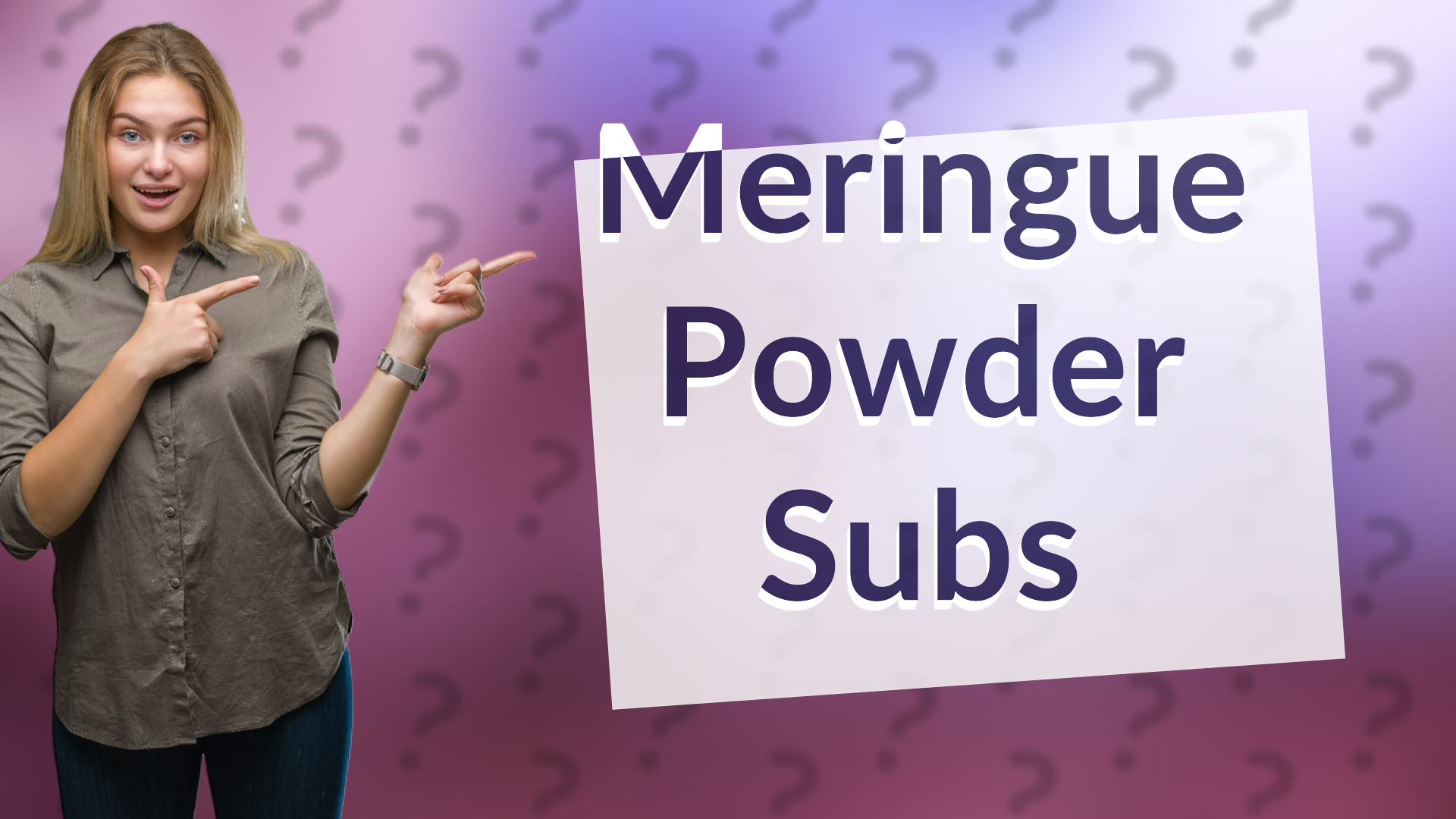 Meringue Powder Subs