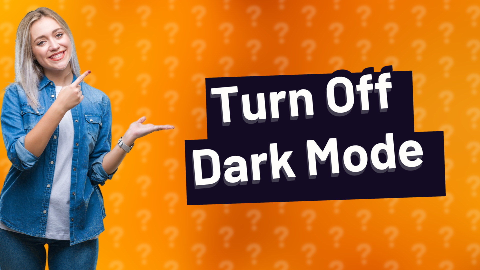 Turn Off Dark Mode