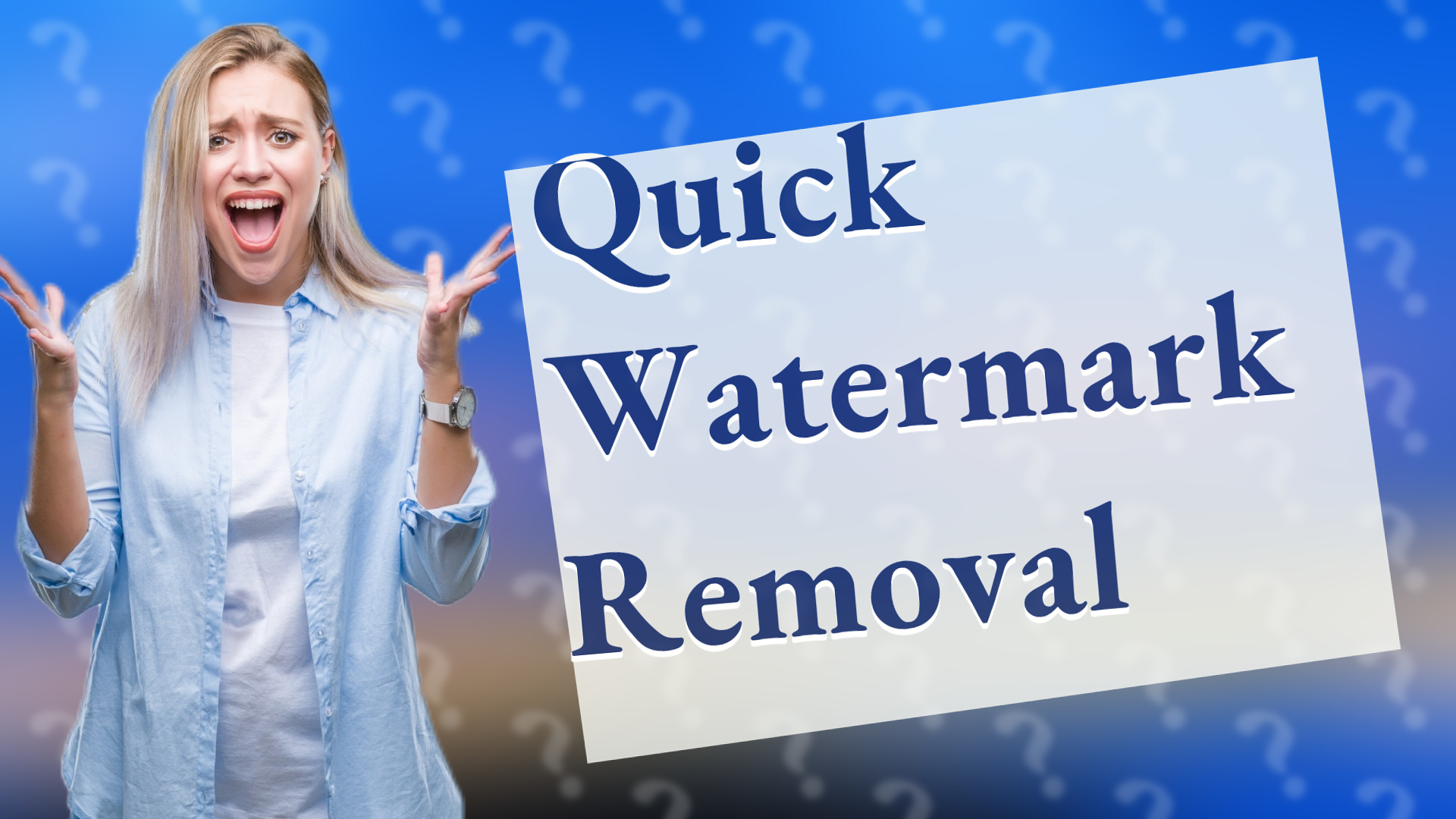 Quick Watermark Removal