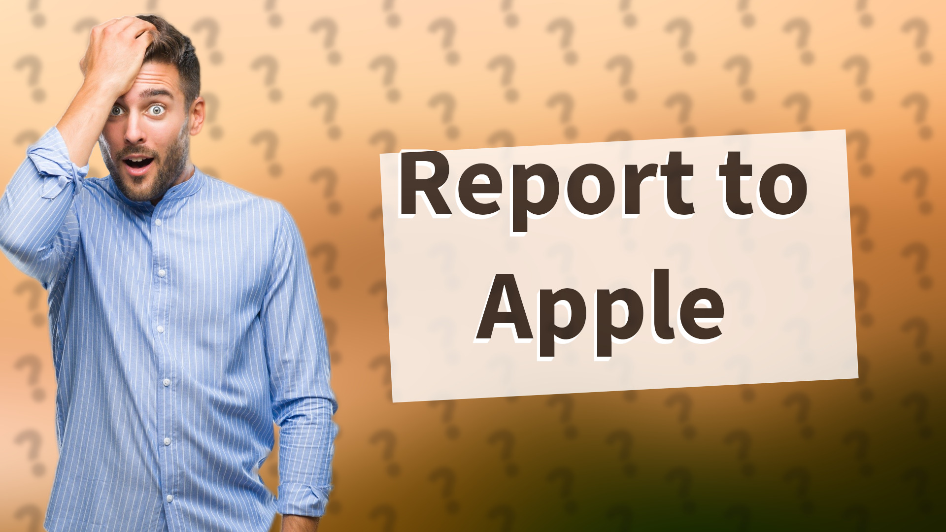 Report to Apple