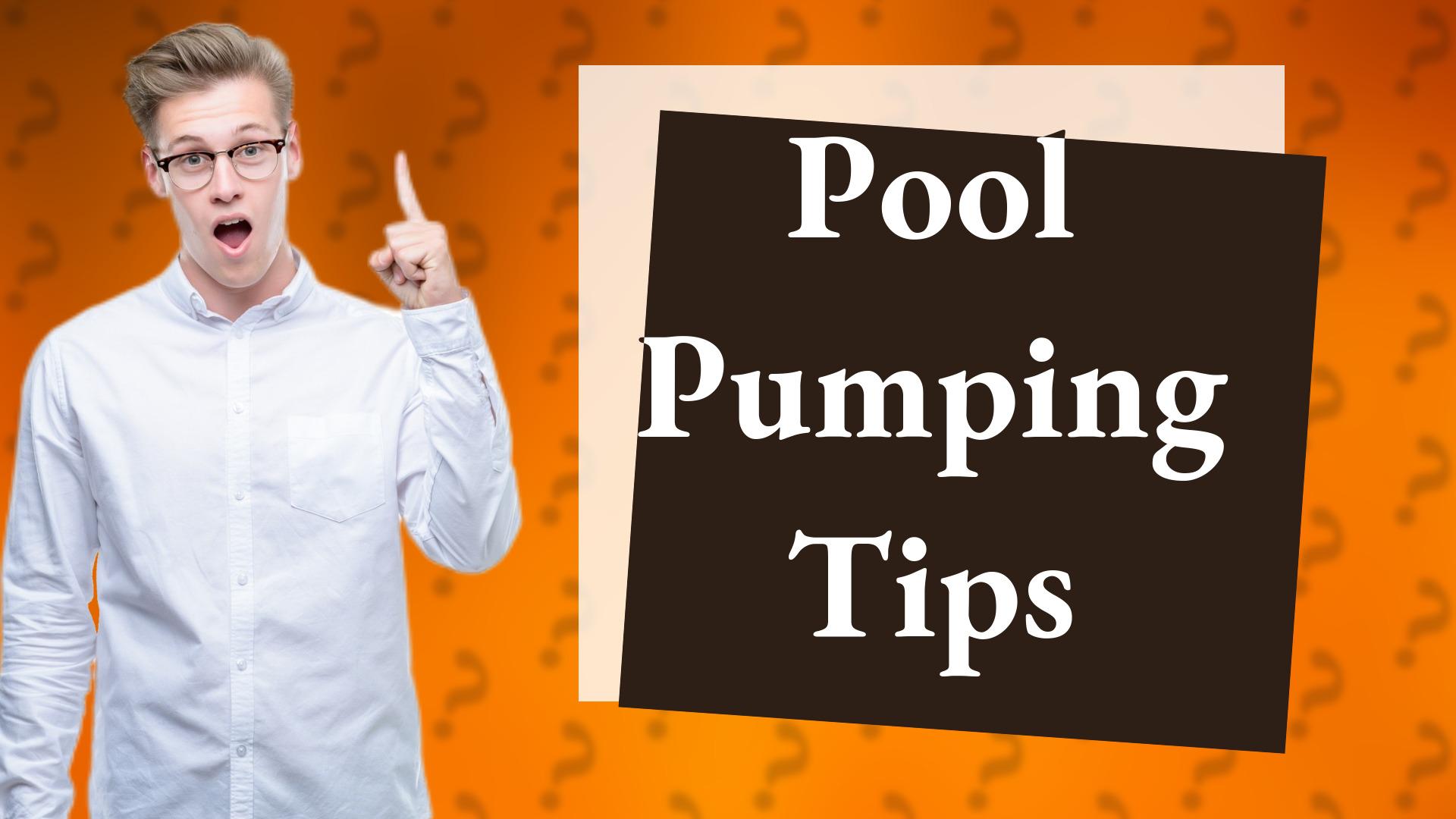 Pool Pumping Tips
