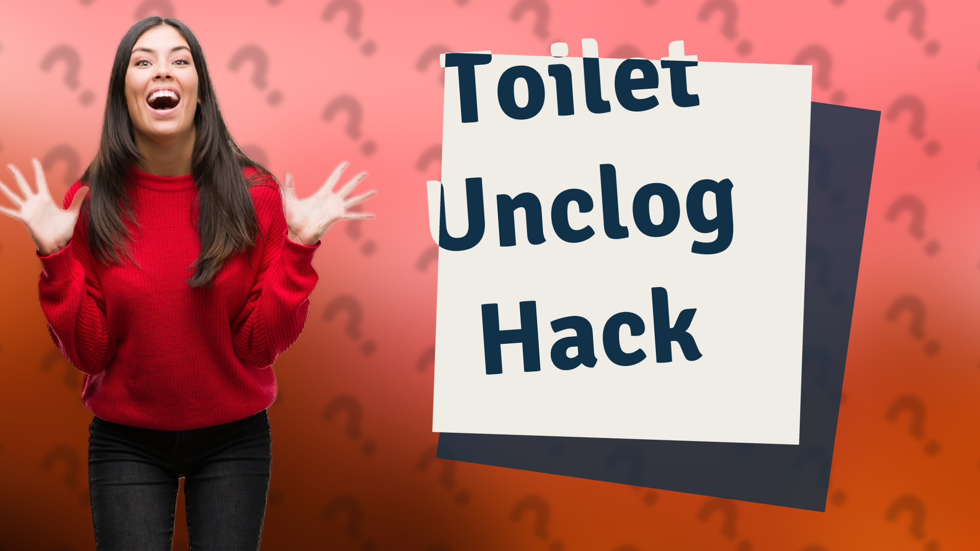 Toilet Unclog Hack