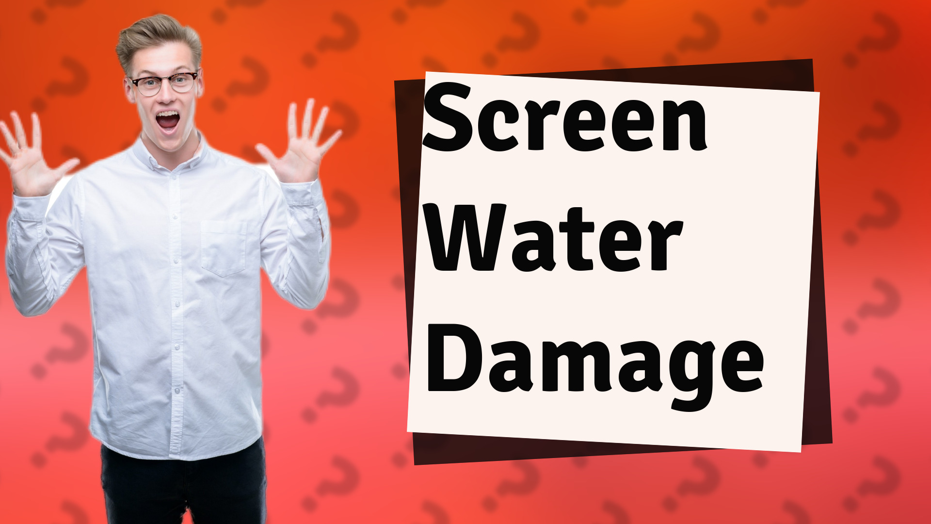 Screen Water Damage