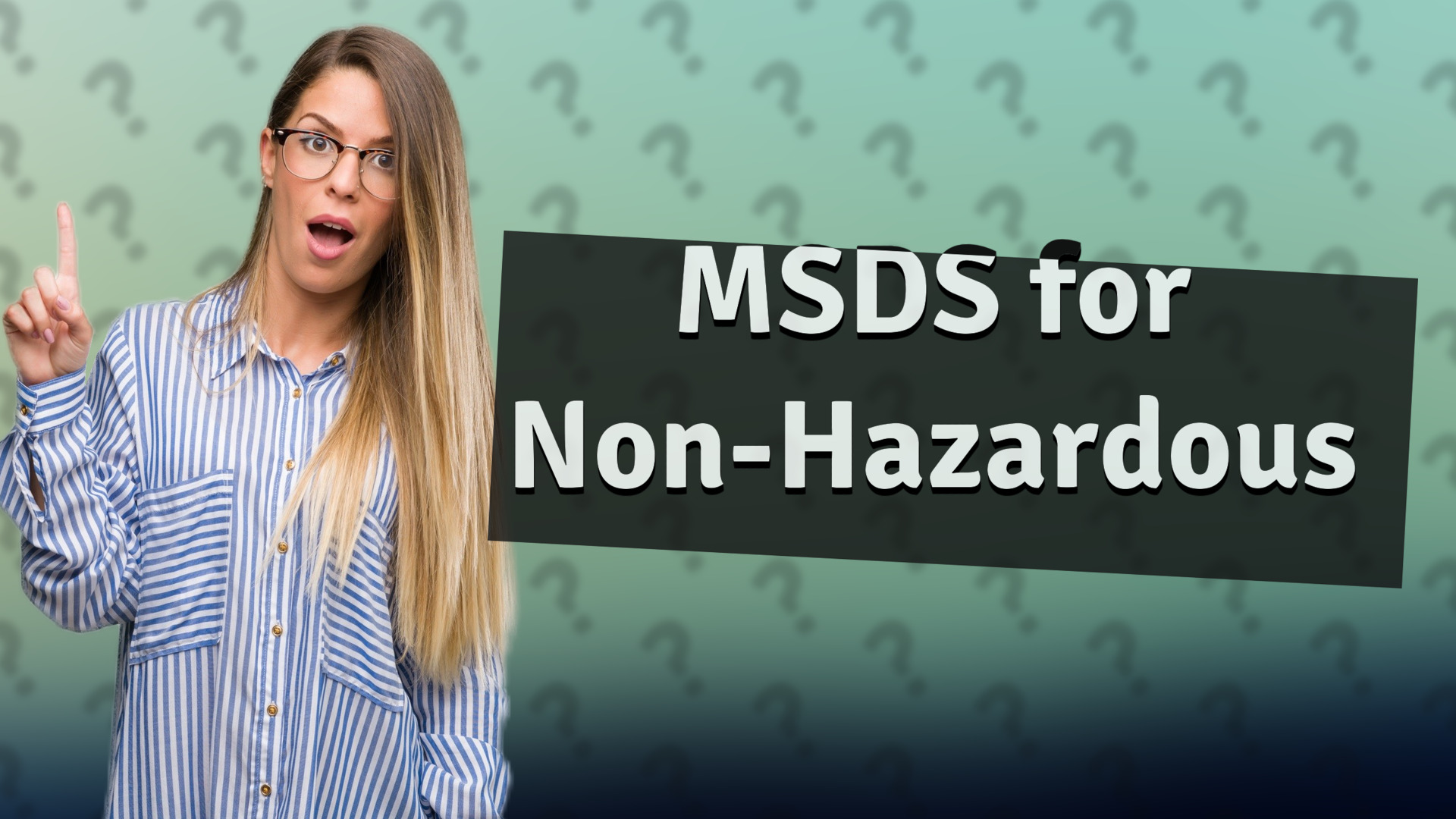 MSDS for Non-Hazardous
