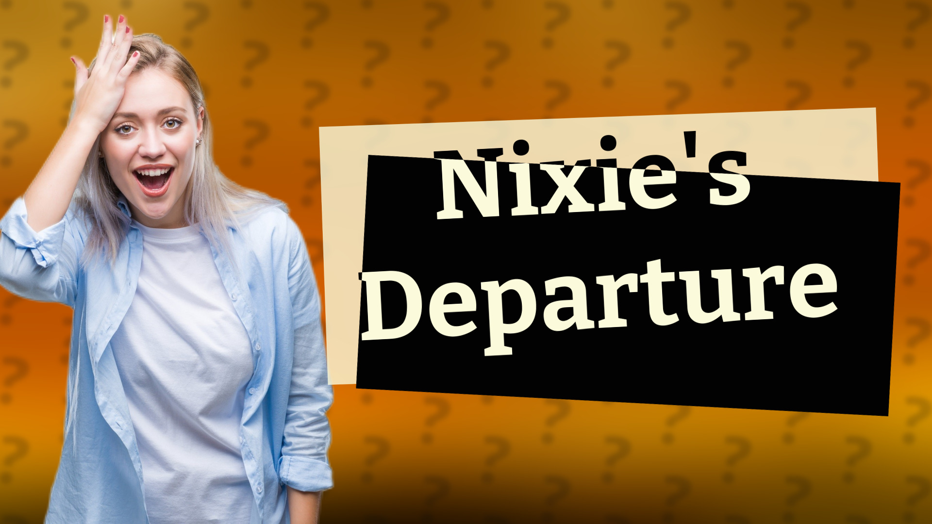 Nixie's Departure