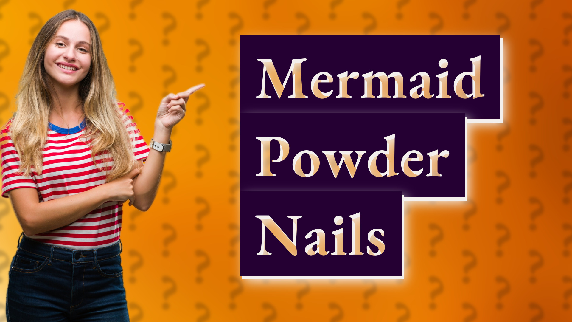 Mermaid Powder Nails