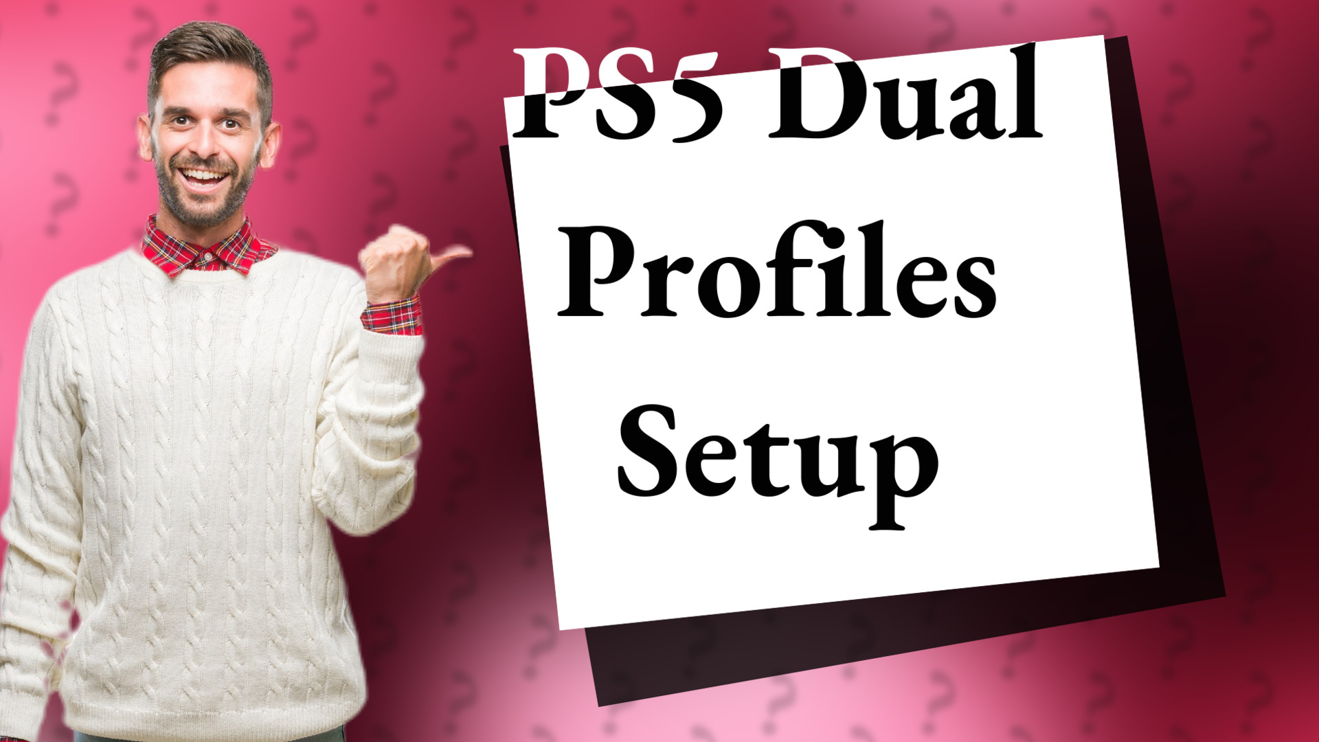 PS5 Dual Profiles Setup