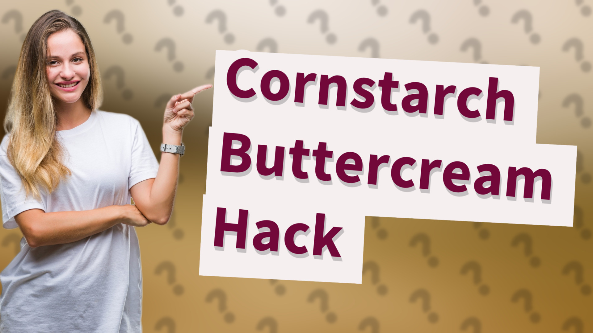 Cornstarch Buttercream Hack