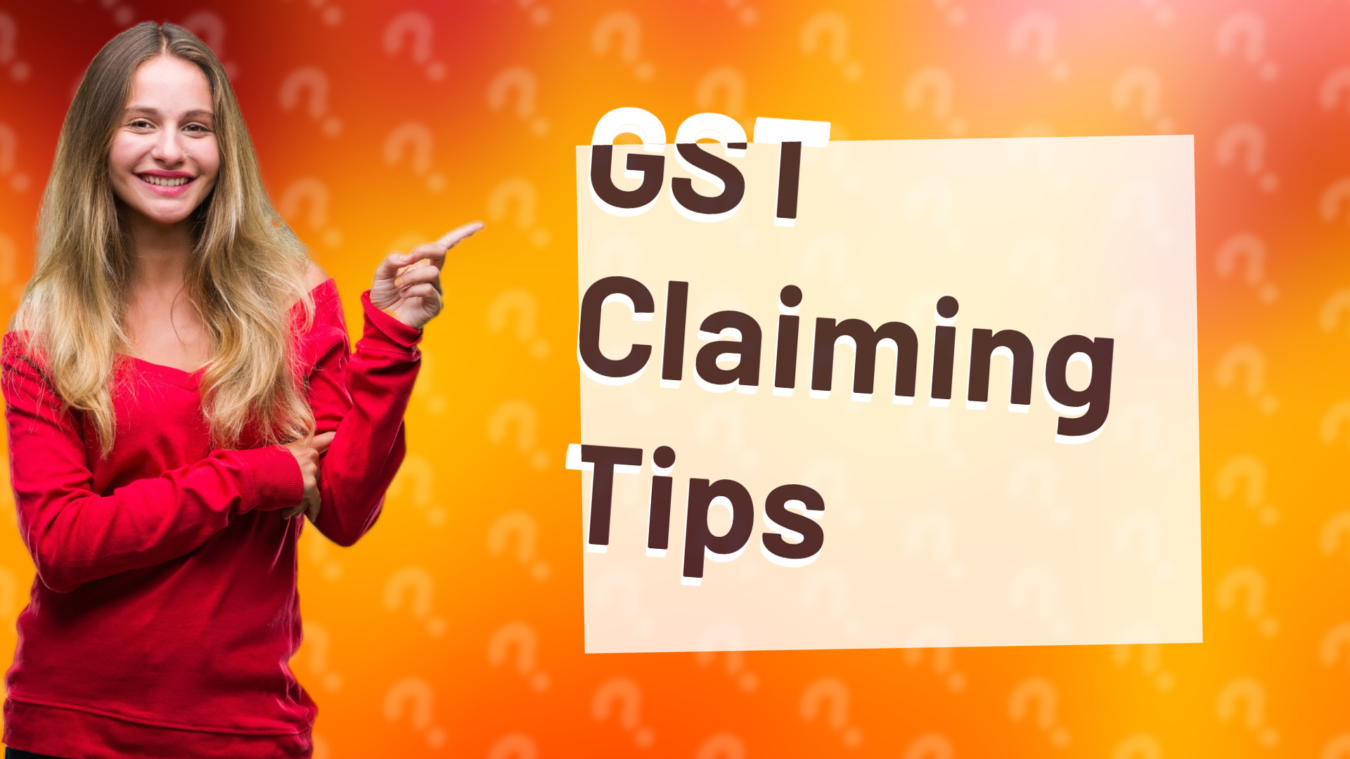 GST Claiming Tips