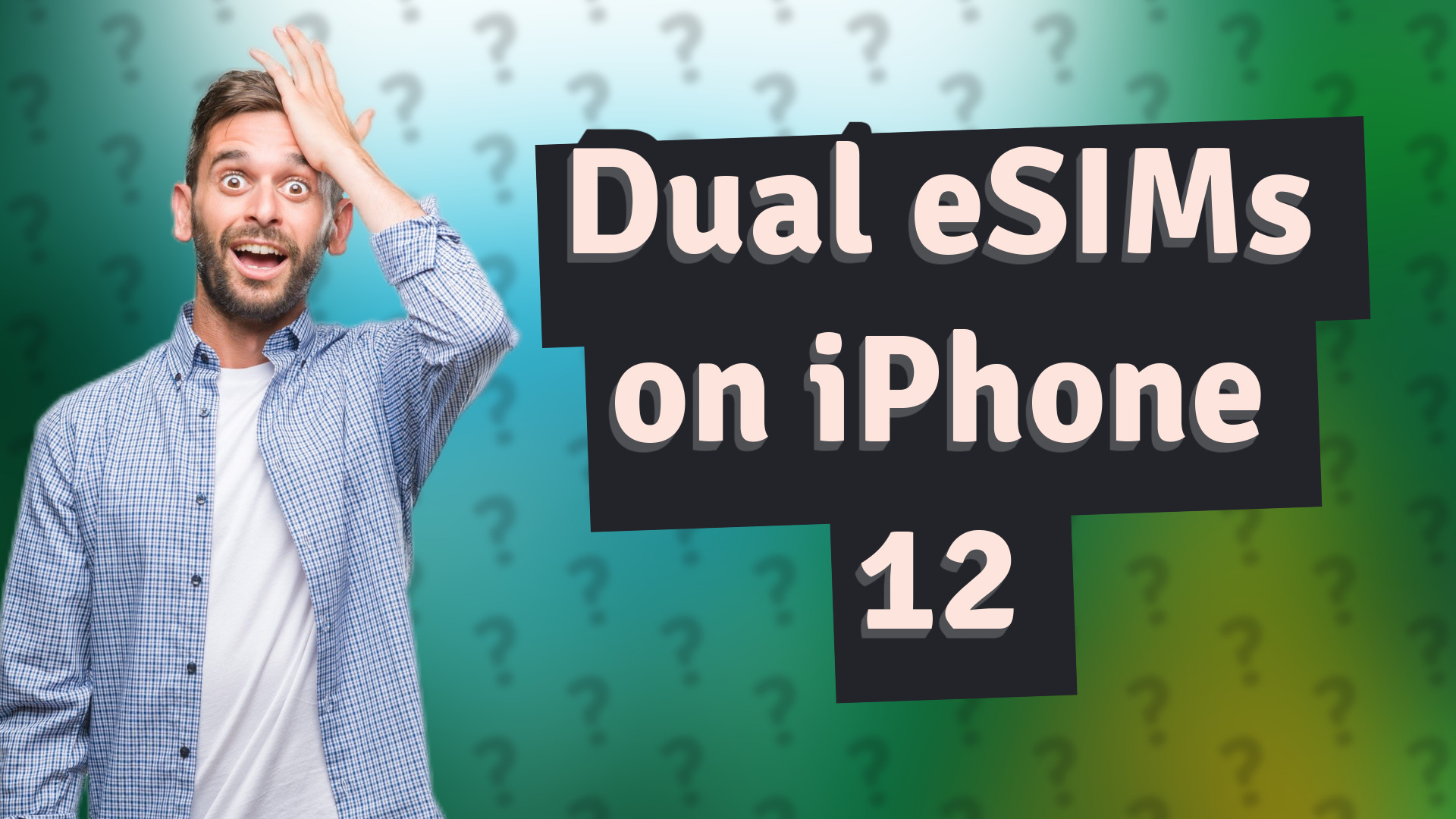 Dual eSIMs on iPhone 12