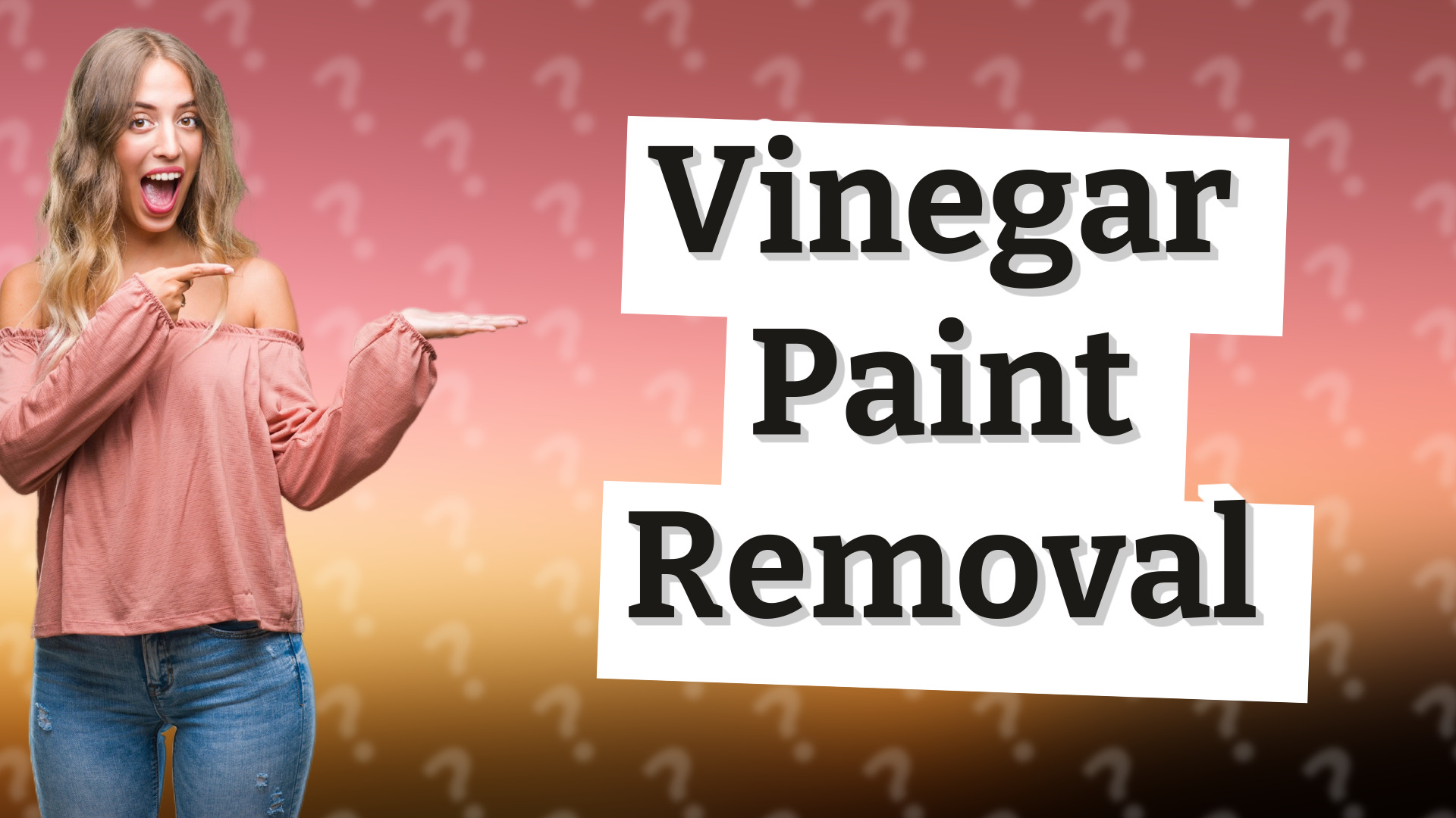 Vinegar Paint Removal