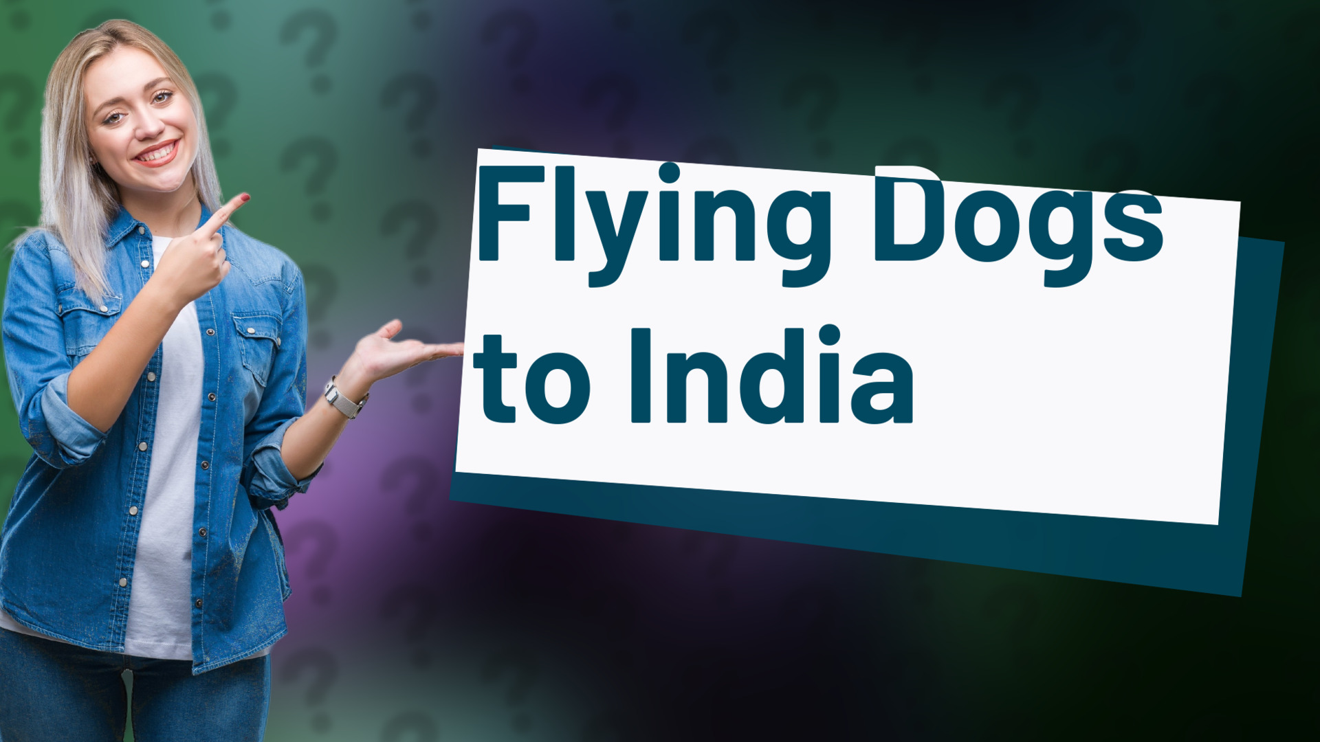 Flying Dogs to India