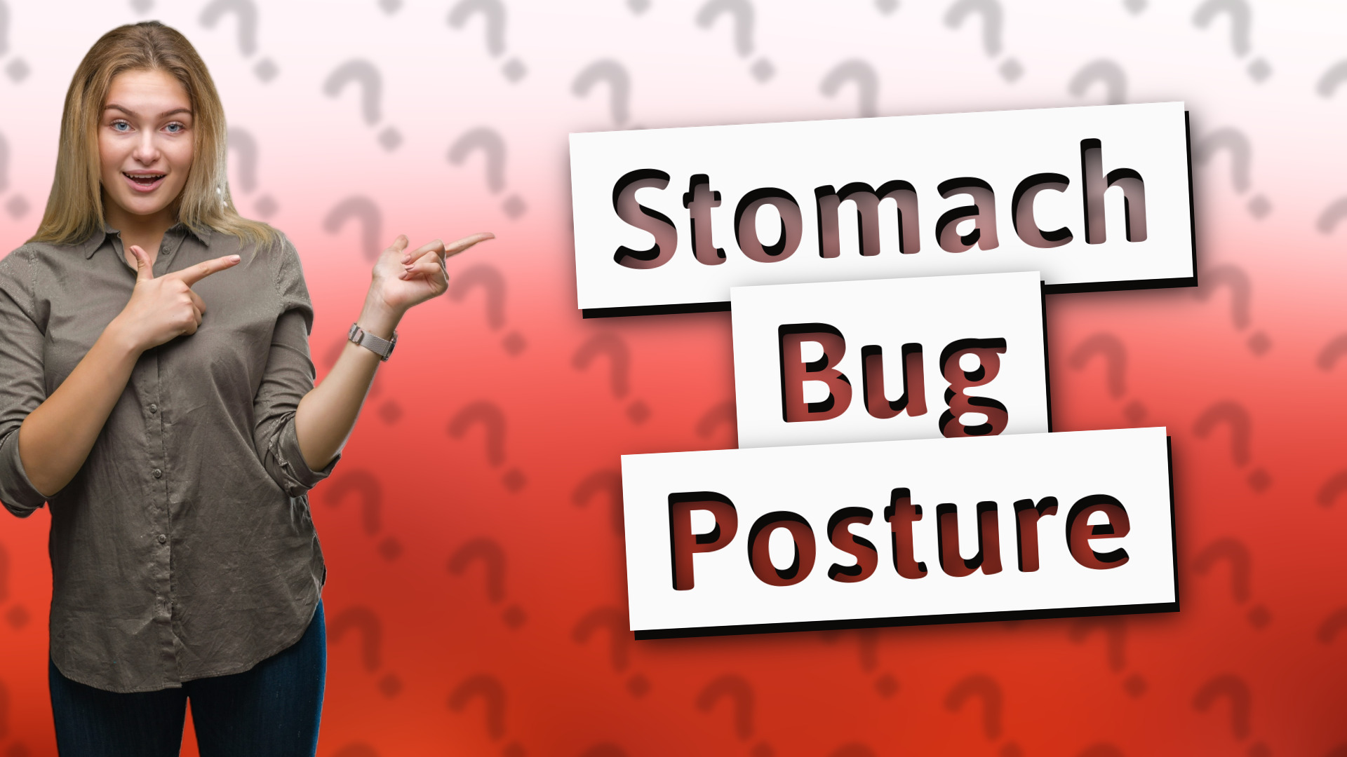 Stomach Bug Posture