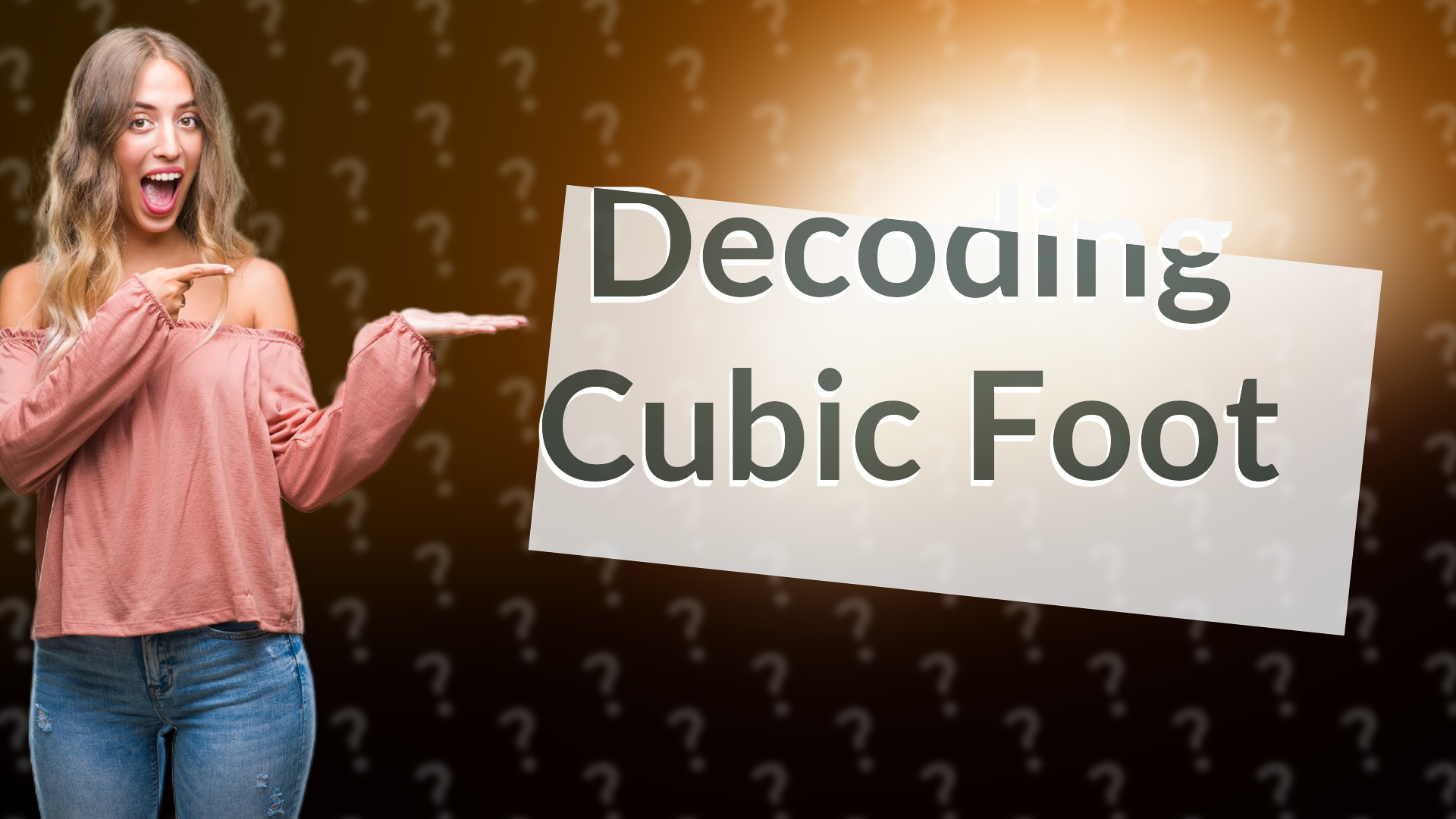 Decoding Cubic Foot