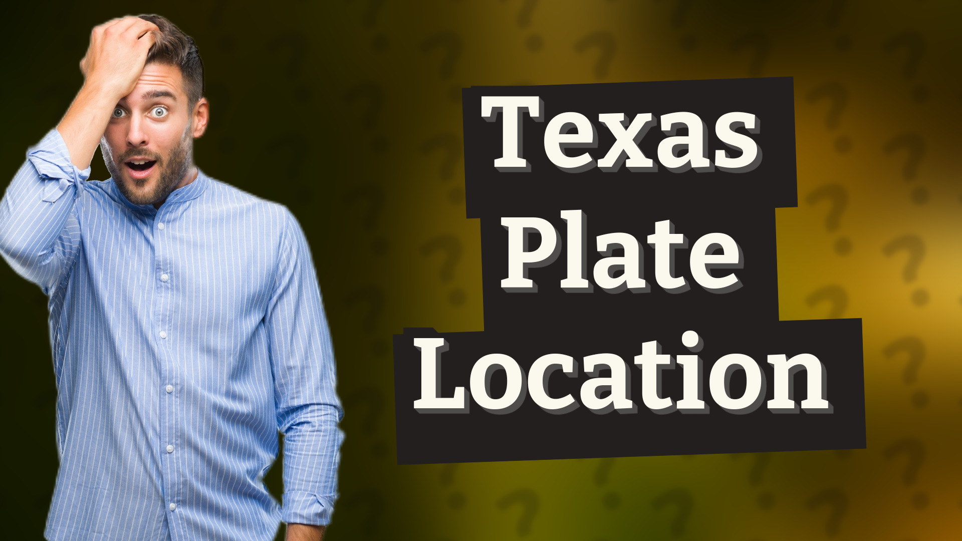 Texas Plate Location